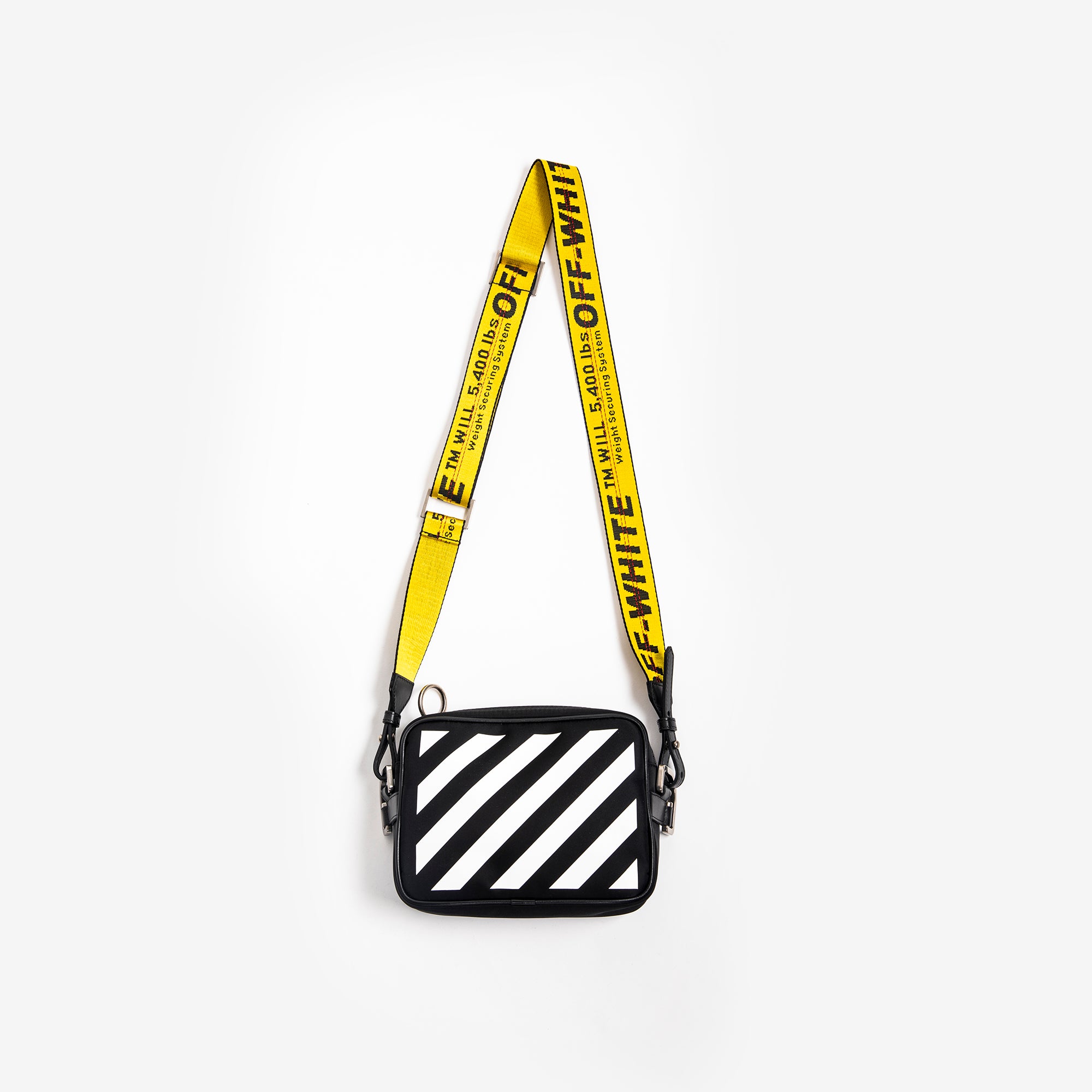 Off - White Binder Nylon Small Crossbody Bag Black - 2