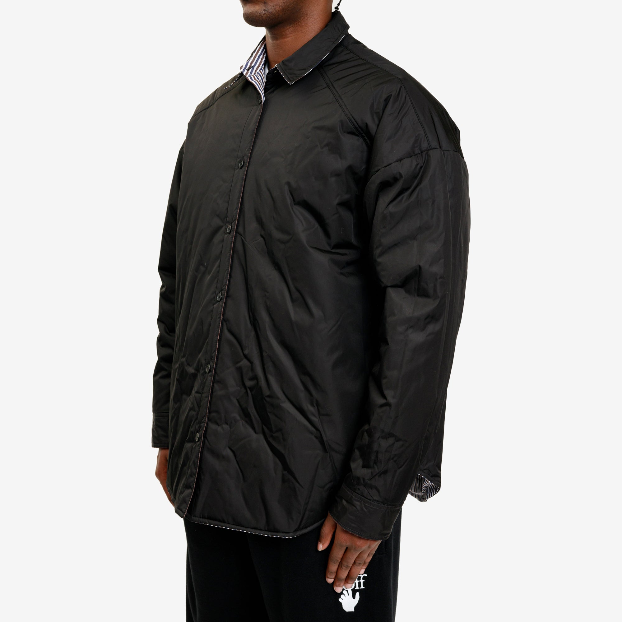 Photo of Juun.J Padding Stripe Shirt - 7