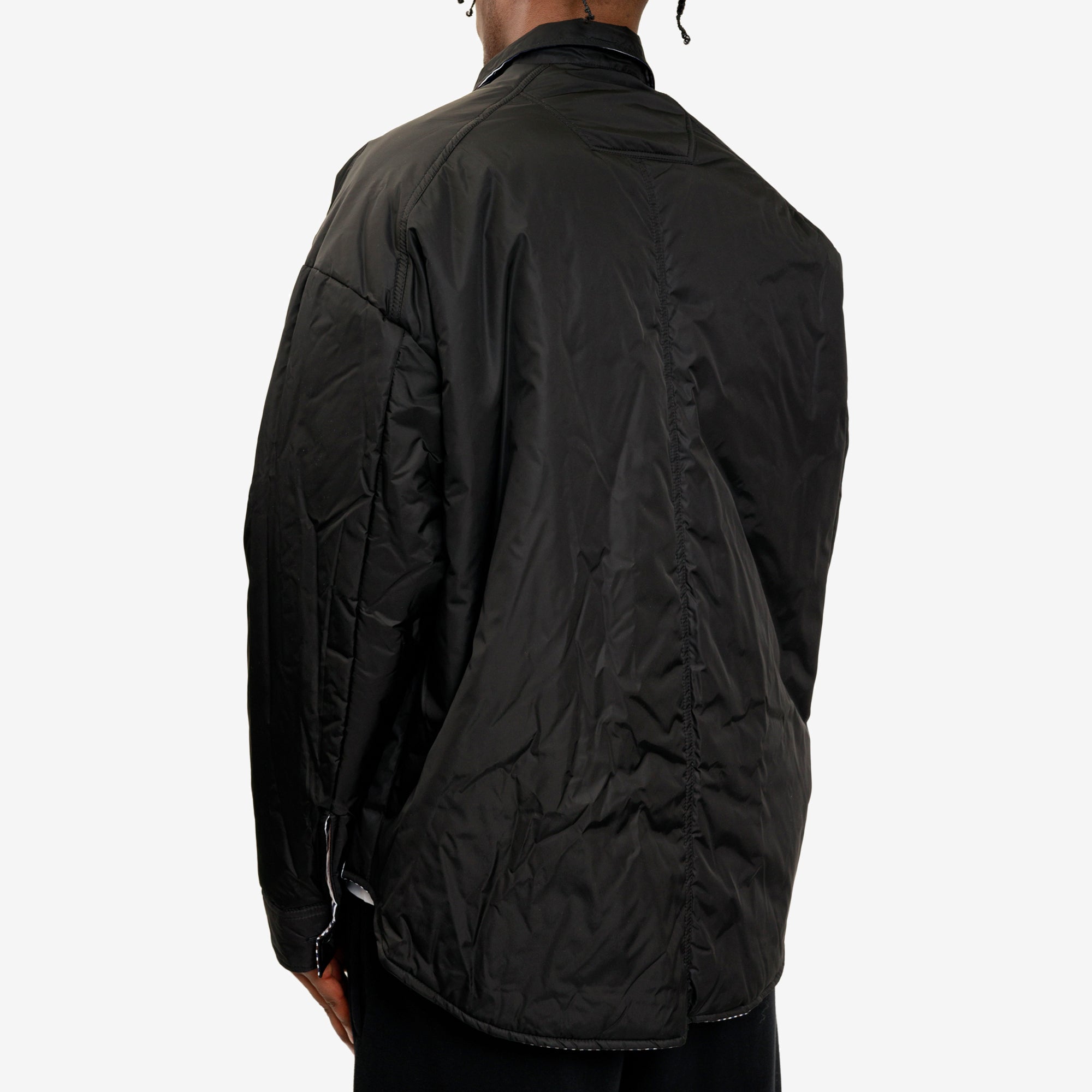 Juun.J Padding Stripe Shirt Brown - 8