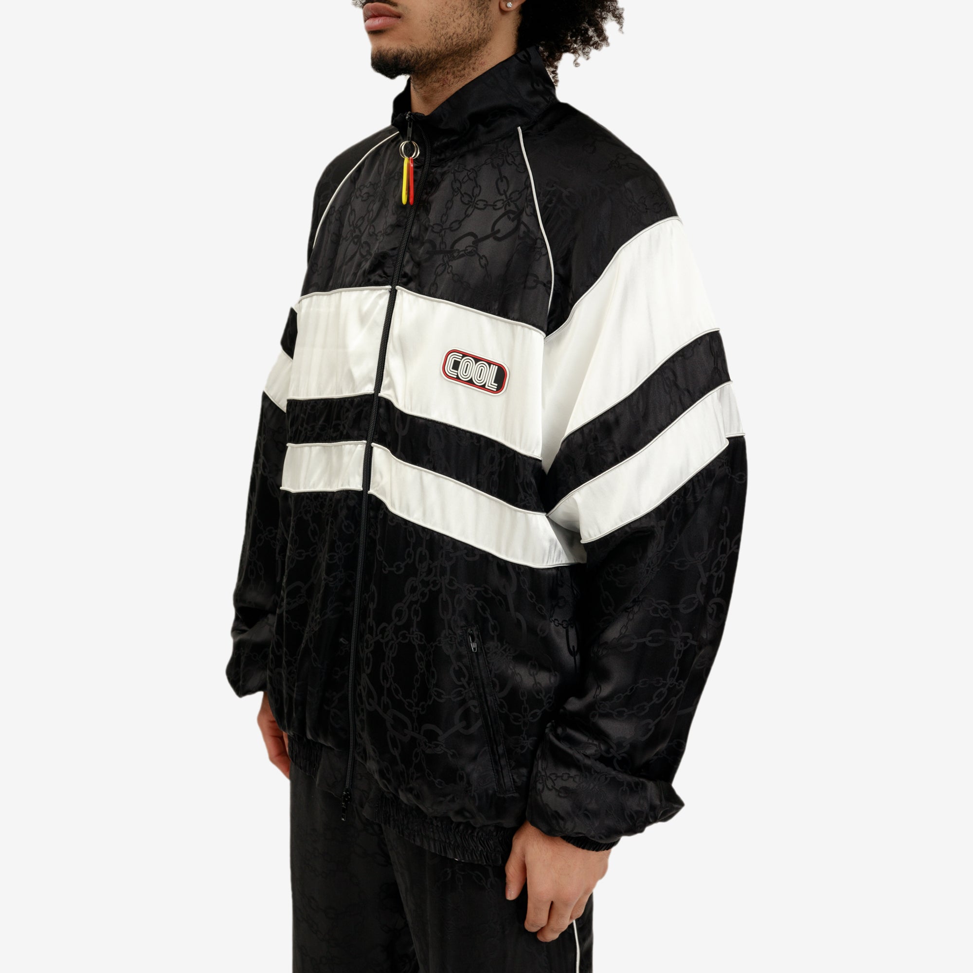 COOL T.M 80's Silk Track Jacket Black - 3