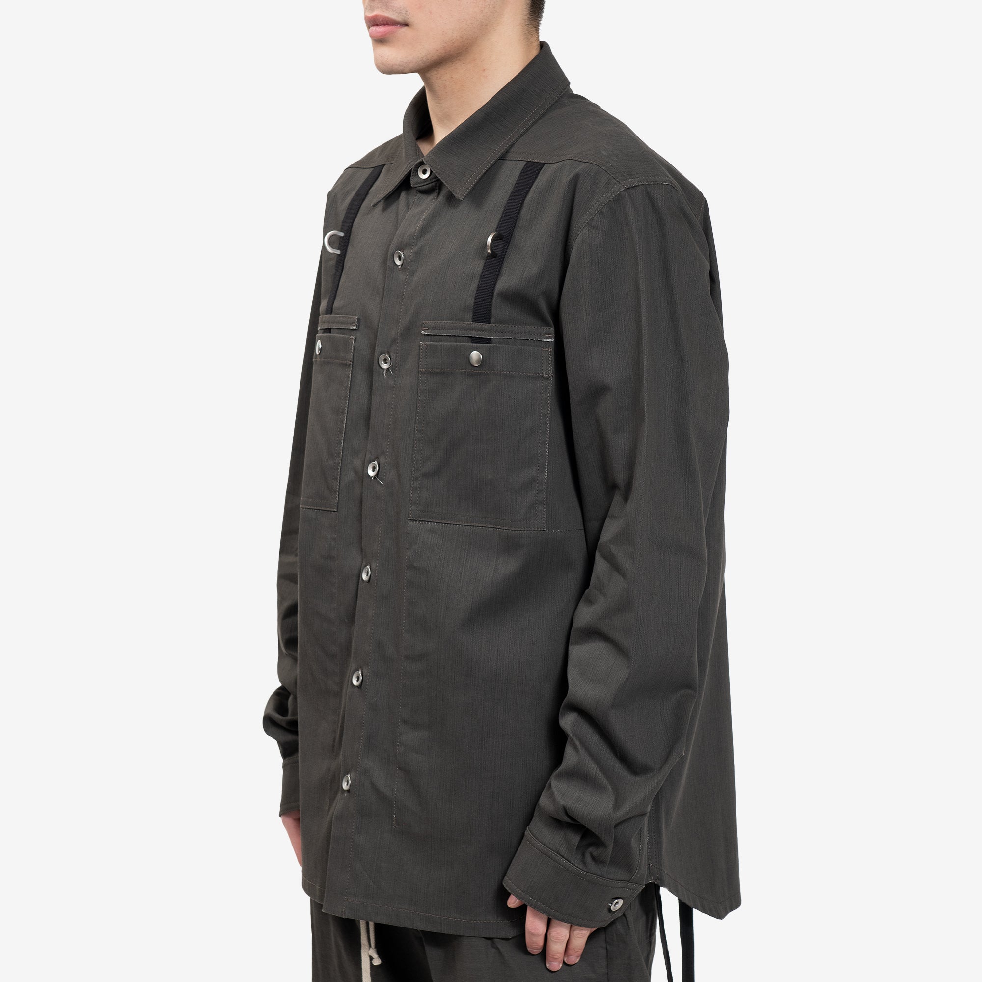 Rick Owens DRKSHDW Fog Denim Outershirt Dark Dust - 3