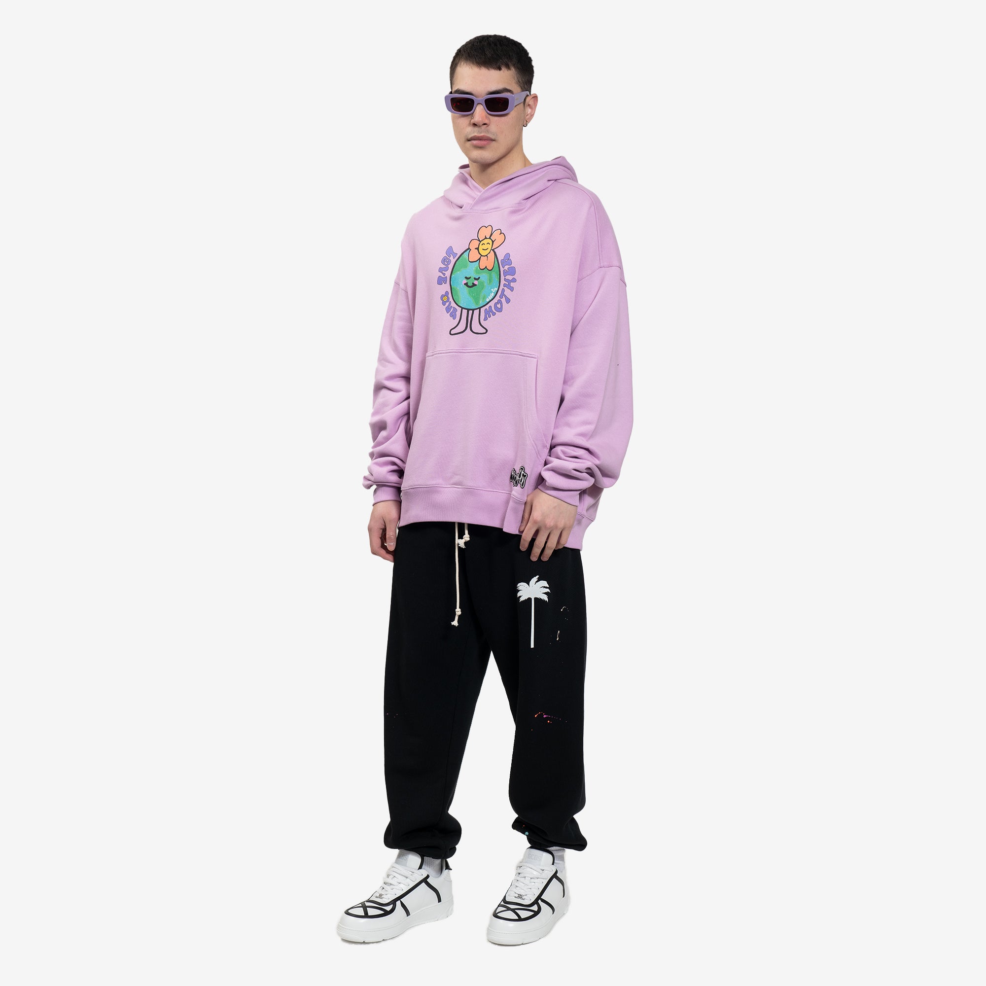 COOL T.M Love our Mother Oversize Hoody Lilac - 2