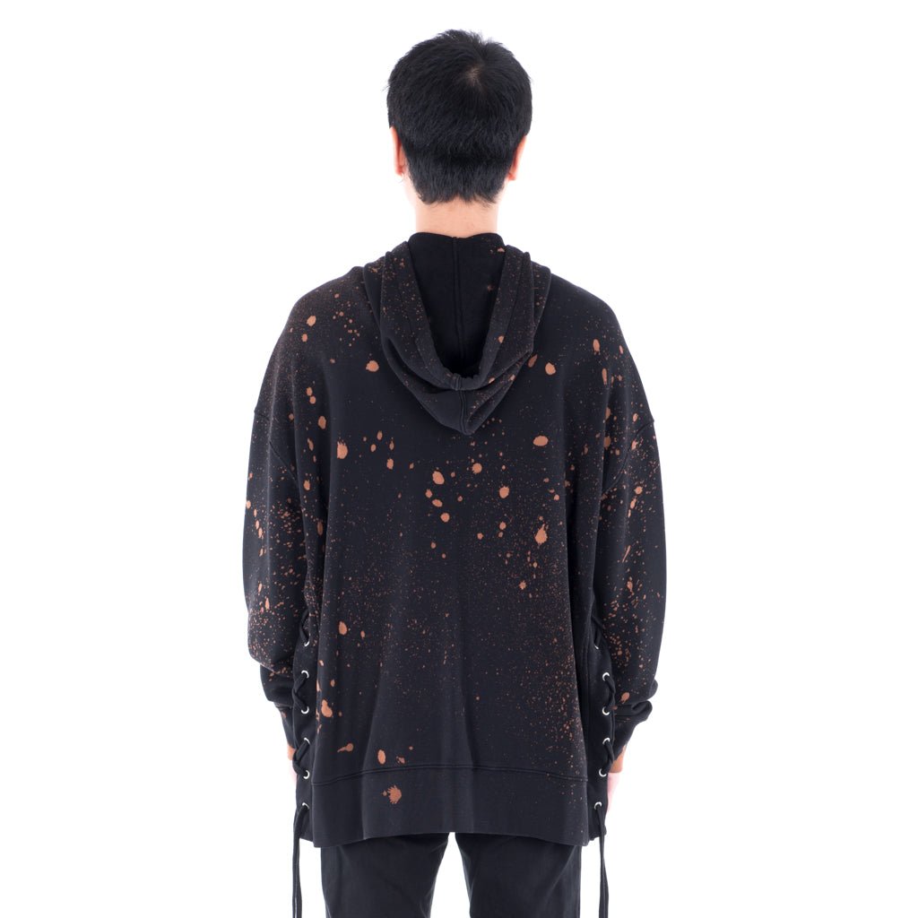 Faith Connexion Kappa Bleach Laced Zip Hoody Black - 3