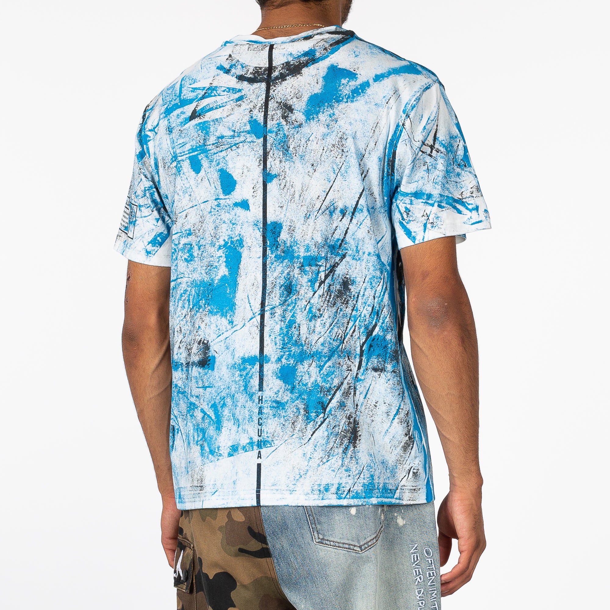 Haculla Hand Painted T-Shirt Blue - 3
