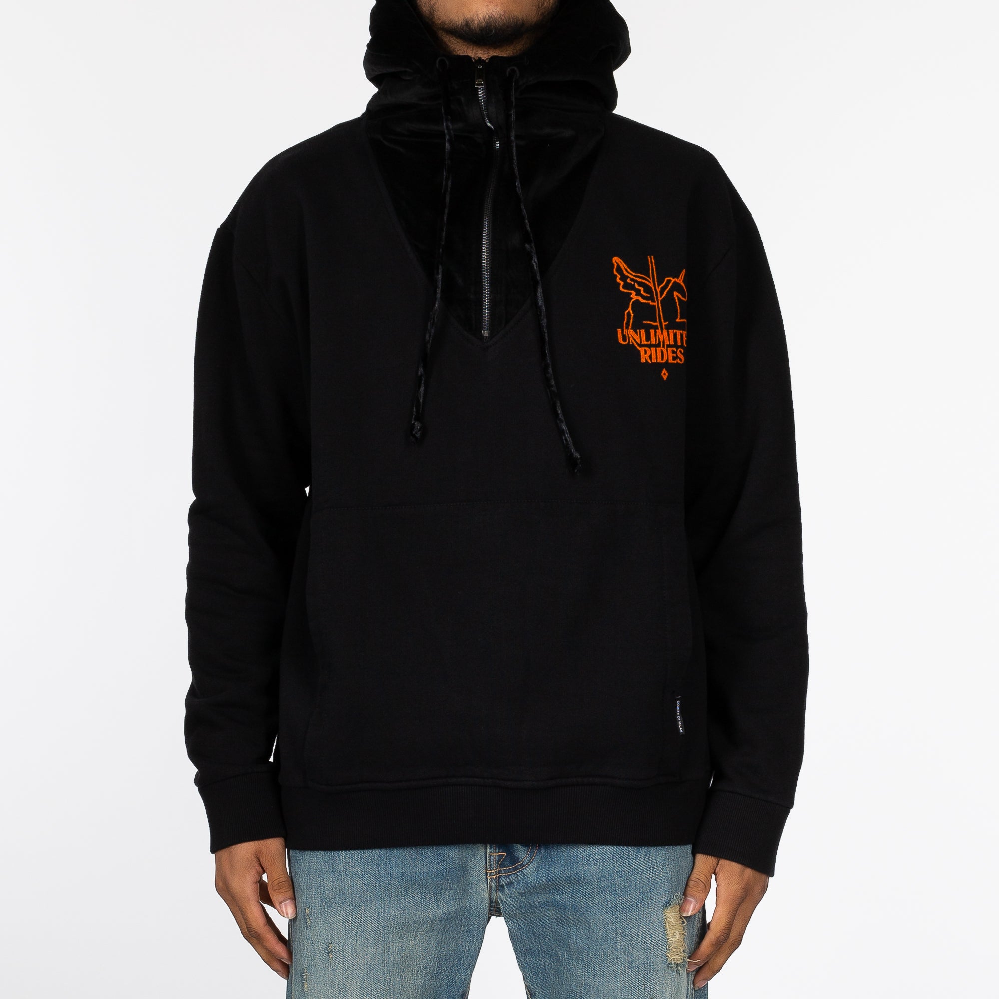 Marcelo Burlon Ride Heart Wings Hoody Black - 1