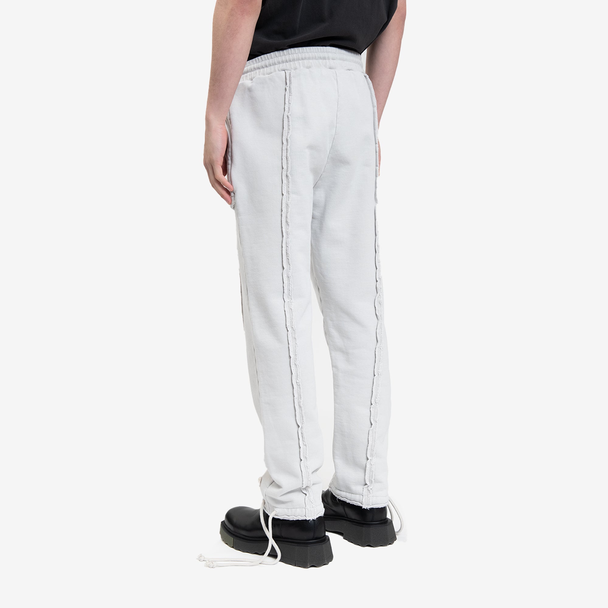 Val Kristopher Raw Badge Joggers Off White - 4