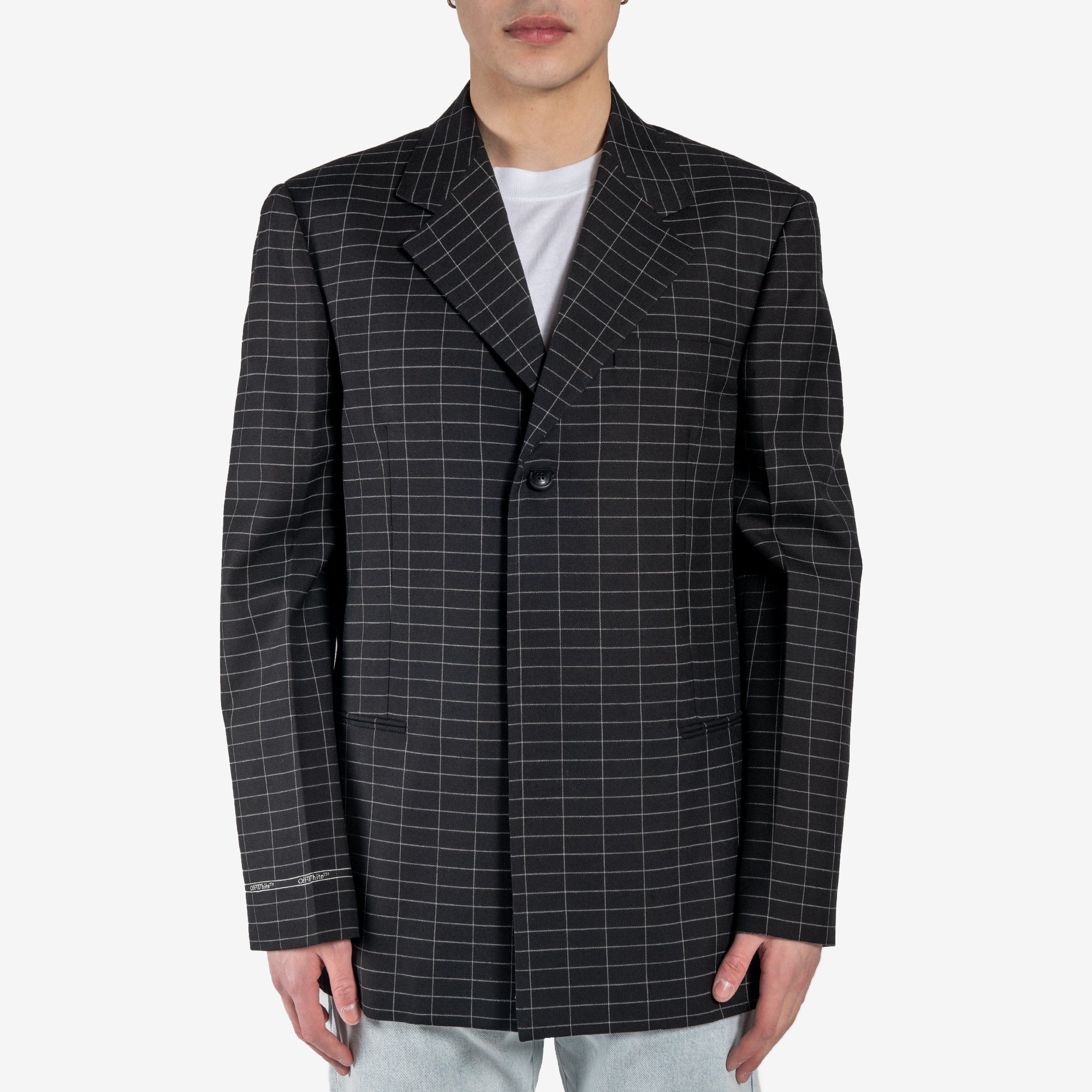 Off - White Patterned Skate Fit SB Blazer BLACK - 1