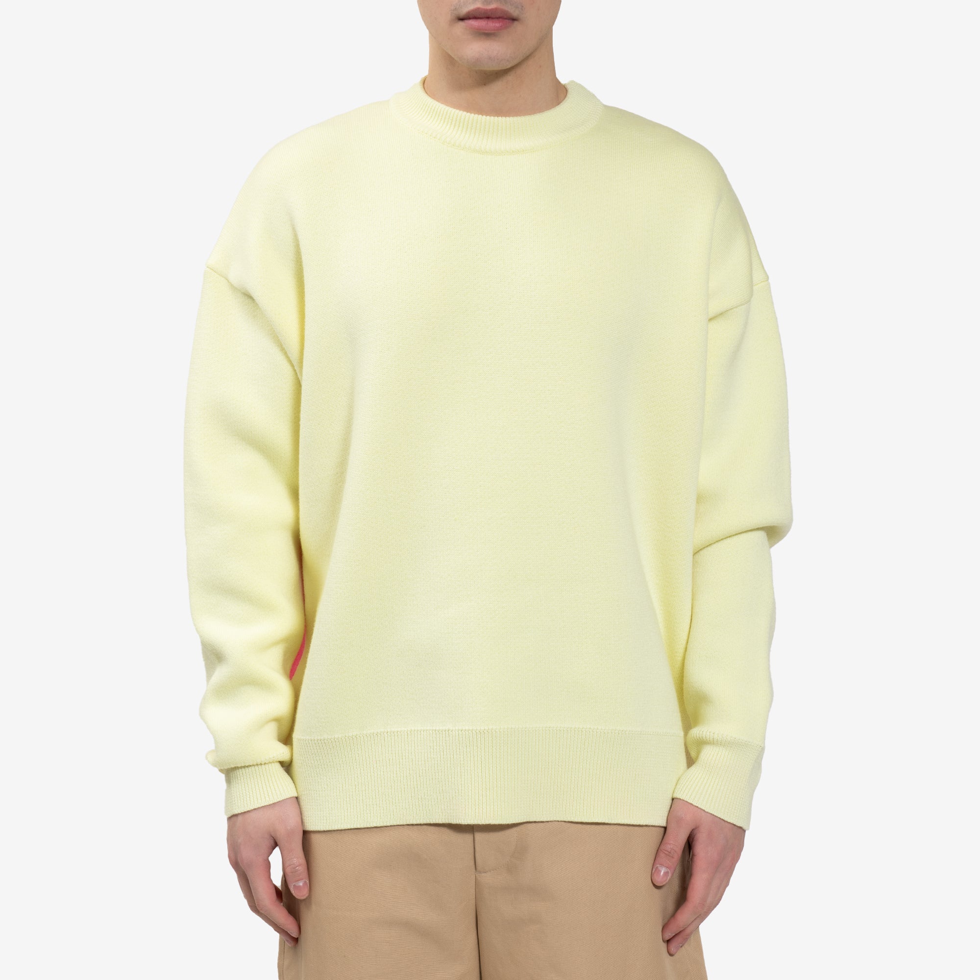 Palm Angels Intarsia Palm Sweater Lime Green - 1