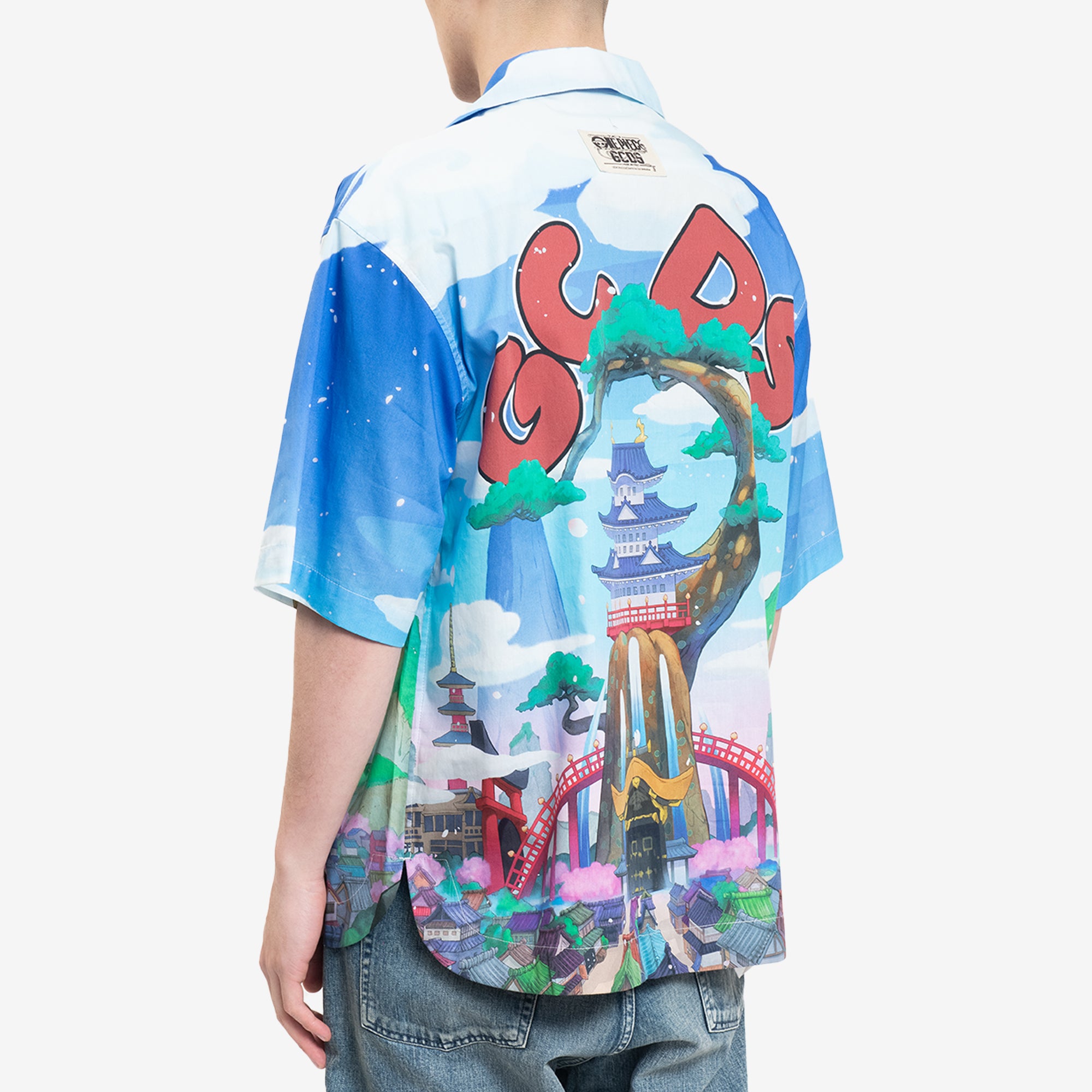 GCDS One Piece Bowling Shirt White - 4