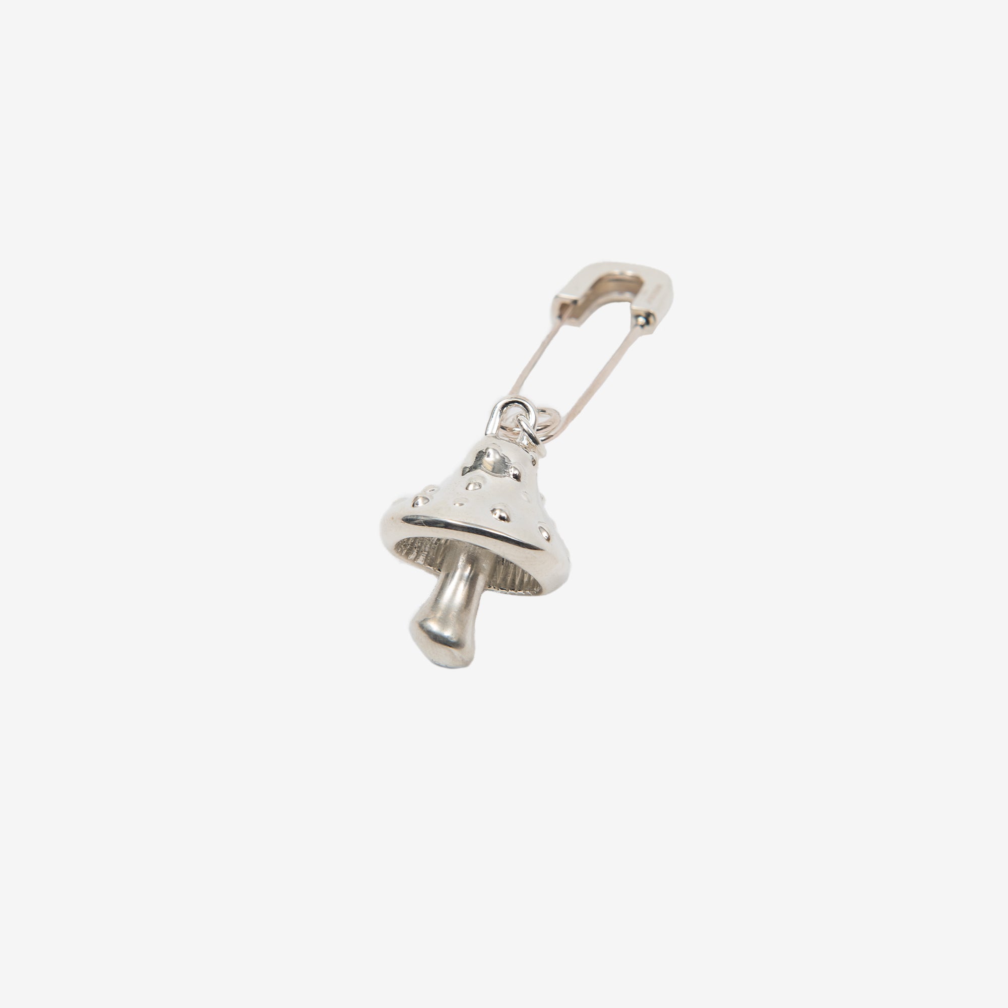 Ambush Mushroom Charm Earring Silver - 2