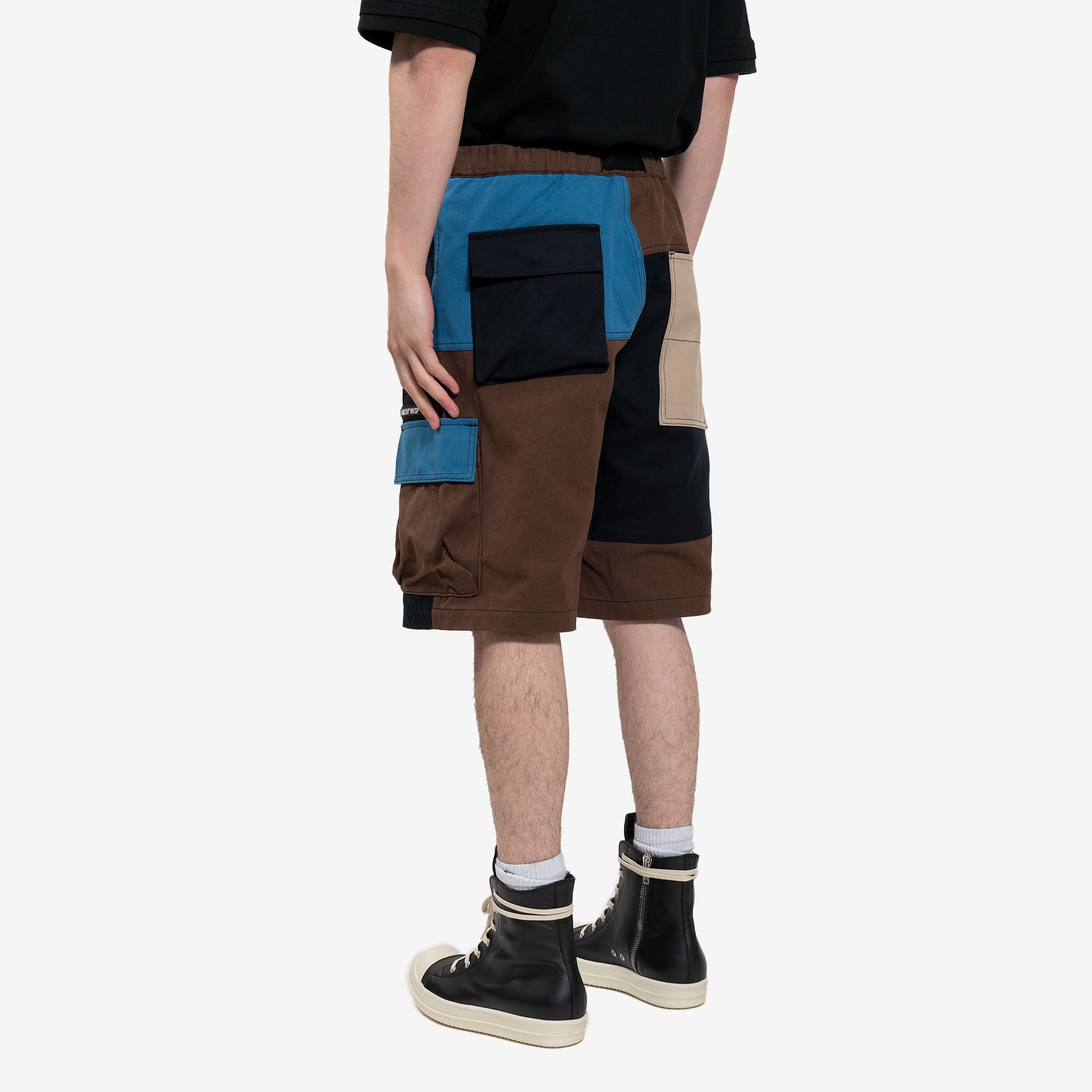 Ambush Panelled Cargo Shorts Brown - 4