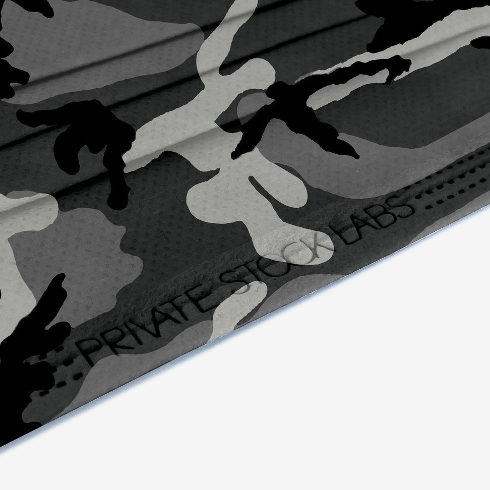 Private Stock Labs 4 - Ply Grey Camo Protective Mask Grey Camo - 3