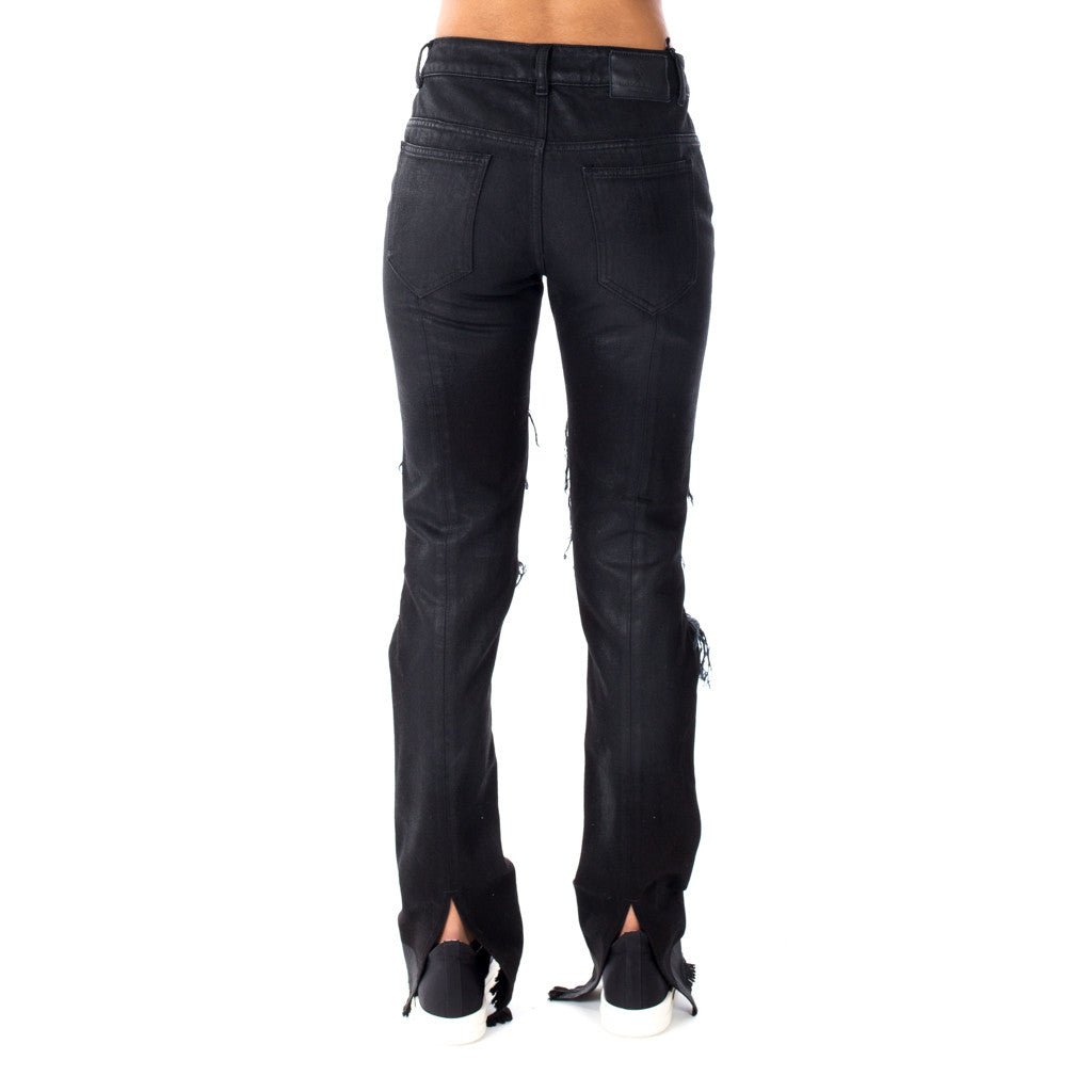 Marcelo Burlon Womens Maive Skinny Fit Jeans Black - 3
