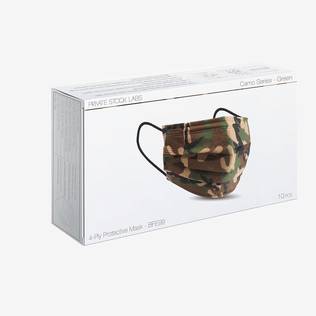 Private Stock Labs 4 - Ply Jungle Camo Protective Mask Jungle Camo - 1