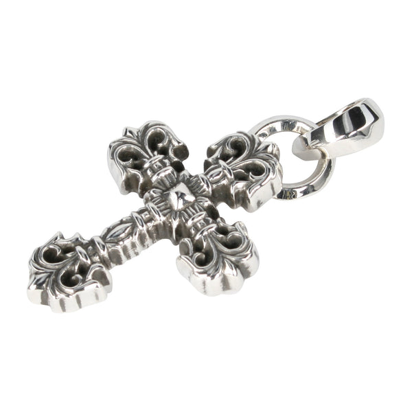 Chrome Hearts XSmall Filigree Cross Pendant at Feuille Luxury - 2