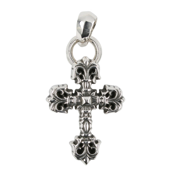Chrome Hearts XSmall Filigree Cross Pendant at Feuille Luxury - 1