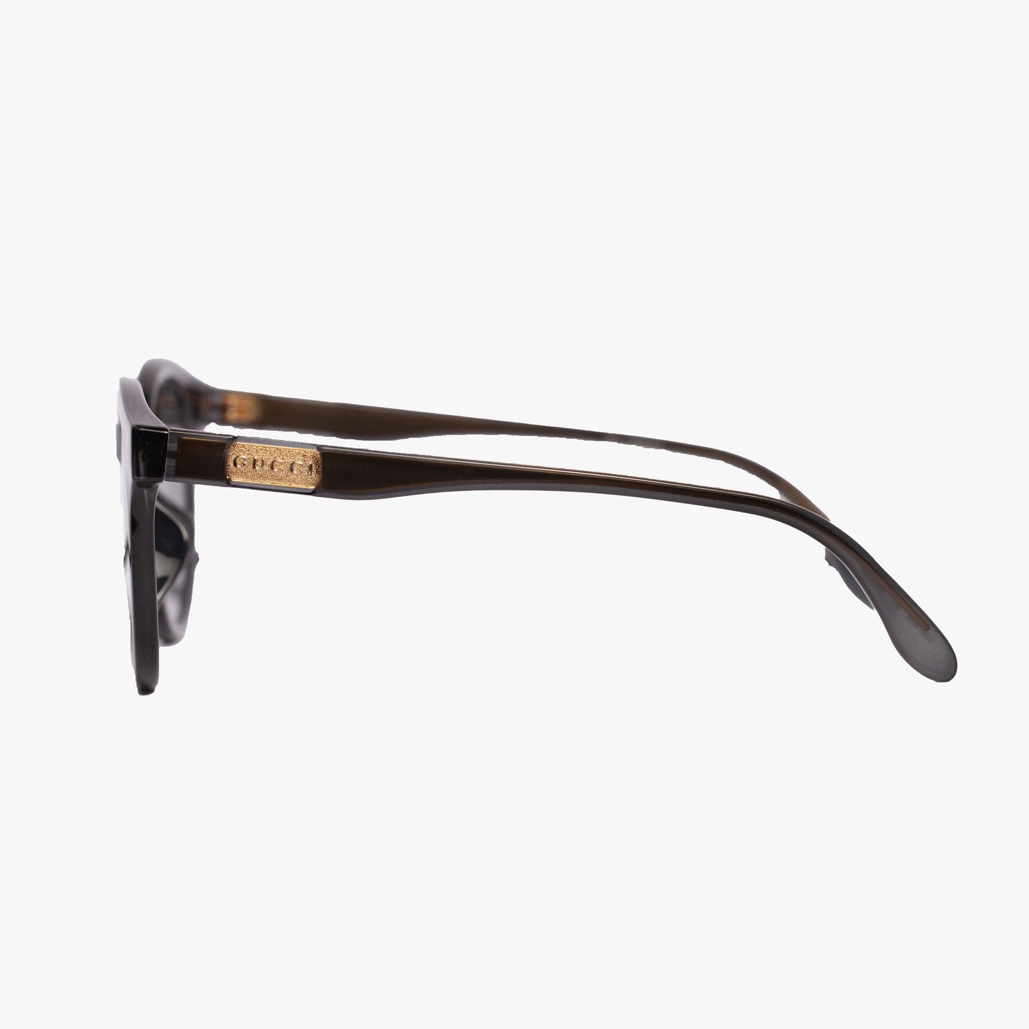 Gucci Eyewear Womens Grey Round Injection Sunglasses Grey - 4