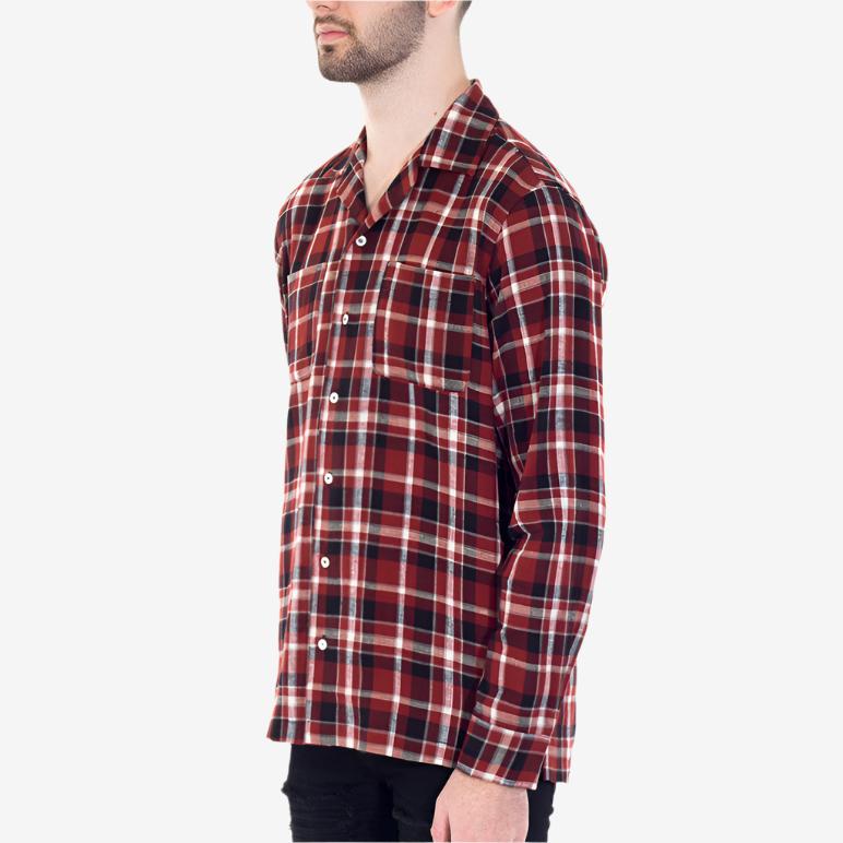 Palm Angels Check Pijama Shirt Red - 3