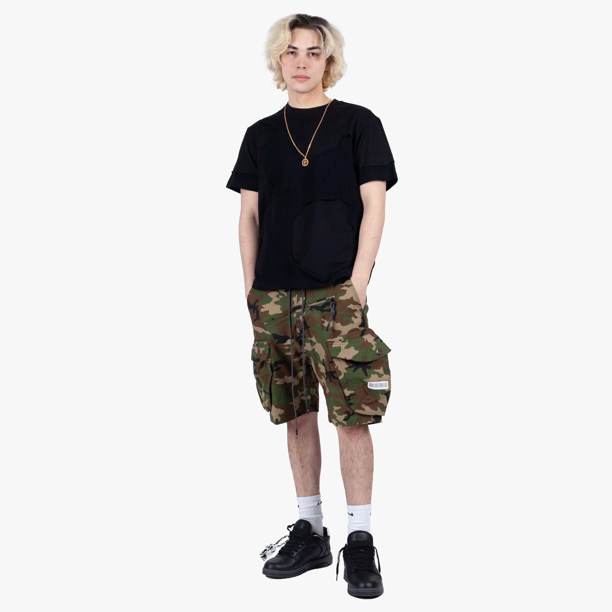 Mostly Heard Rarely Seen Cut Me Up Drop Shoulder Tee Black - 2