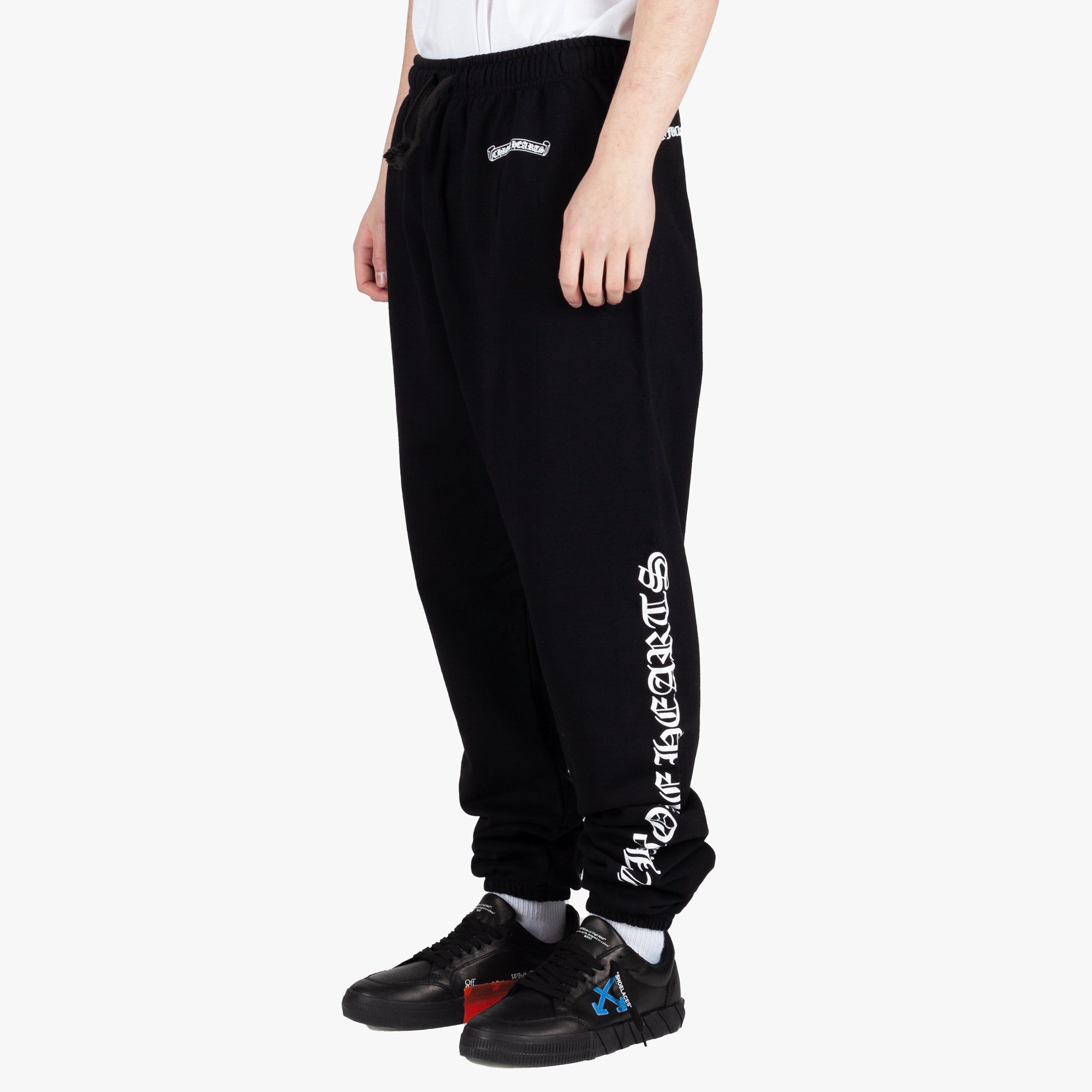 Chrome Hearts Script Scroll Label Sweatpants Black - 3