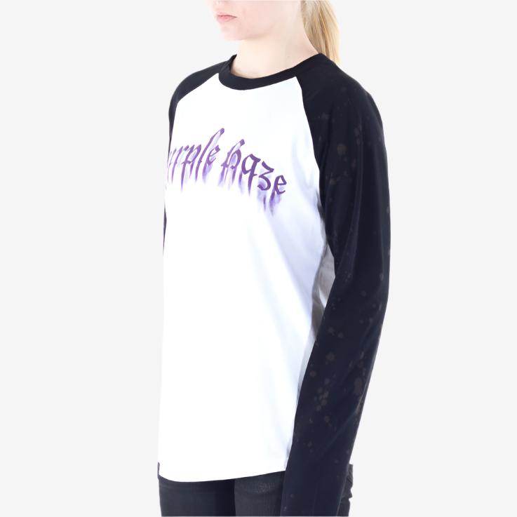 Palm Angels Purple Haze LS Tee White - 4