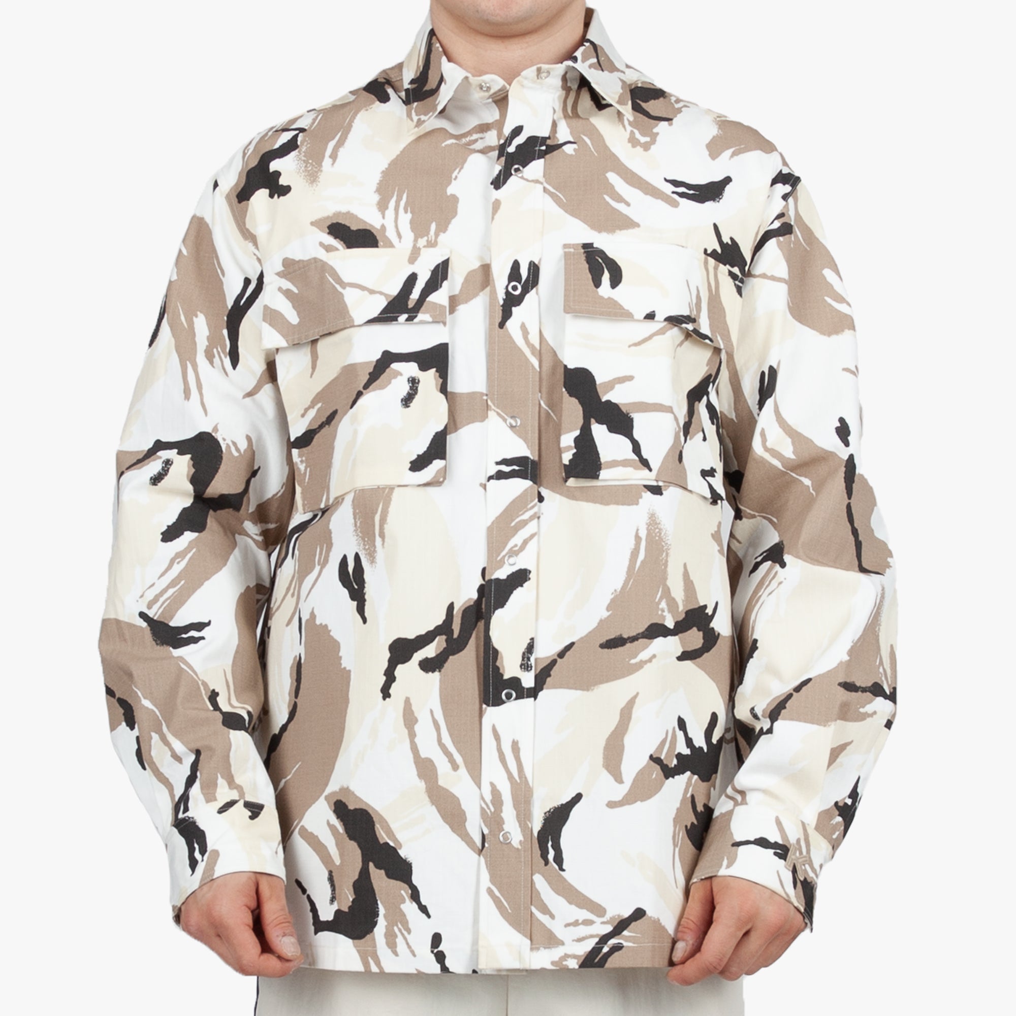 Kenzo Tropic Camouflage Overshirt Off White - 1