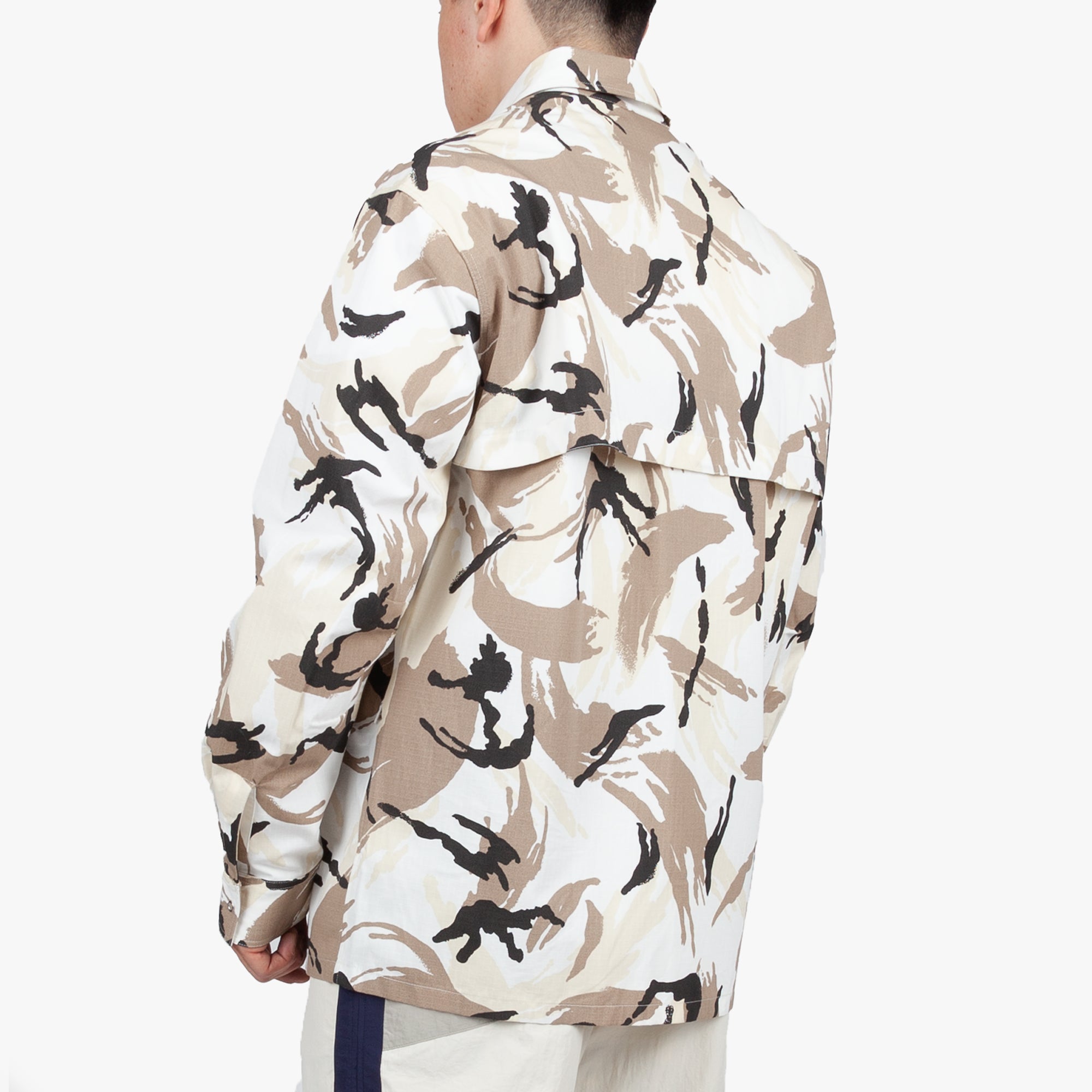 Kenzo Tropic Camouflage Overshirt Off White - 4