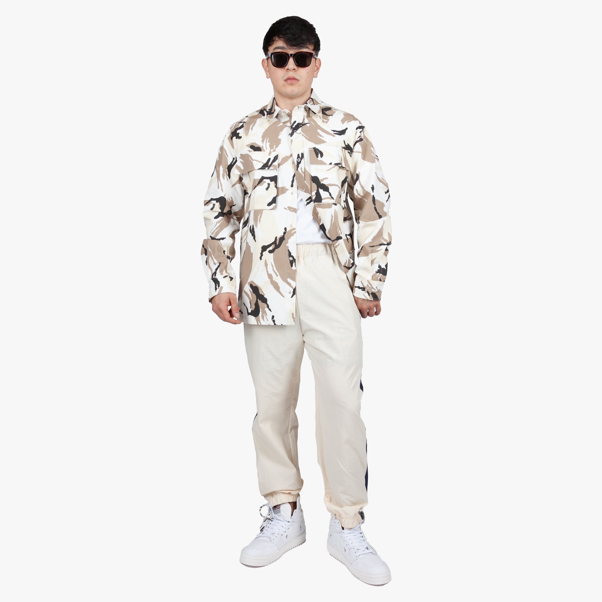 Kenzo Tropic Camouflage Overshirt Off White - 2
