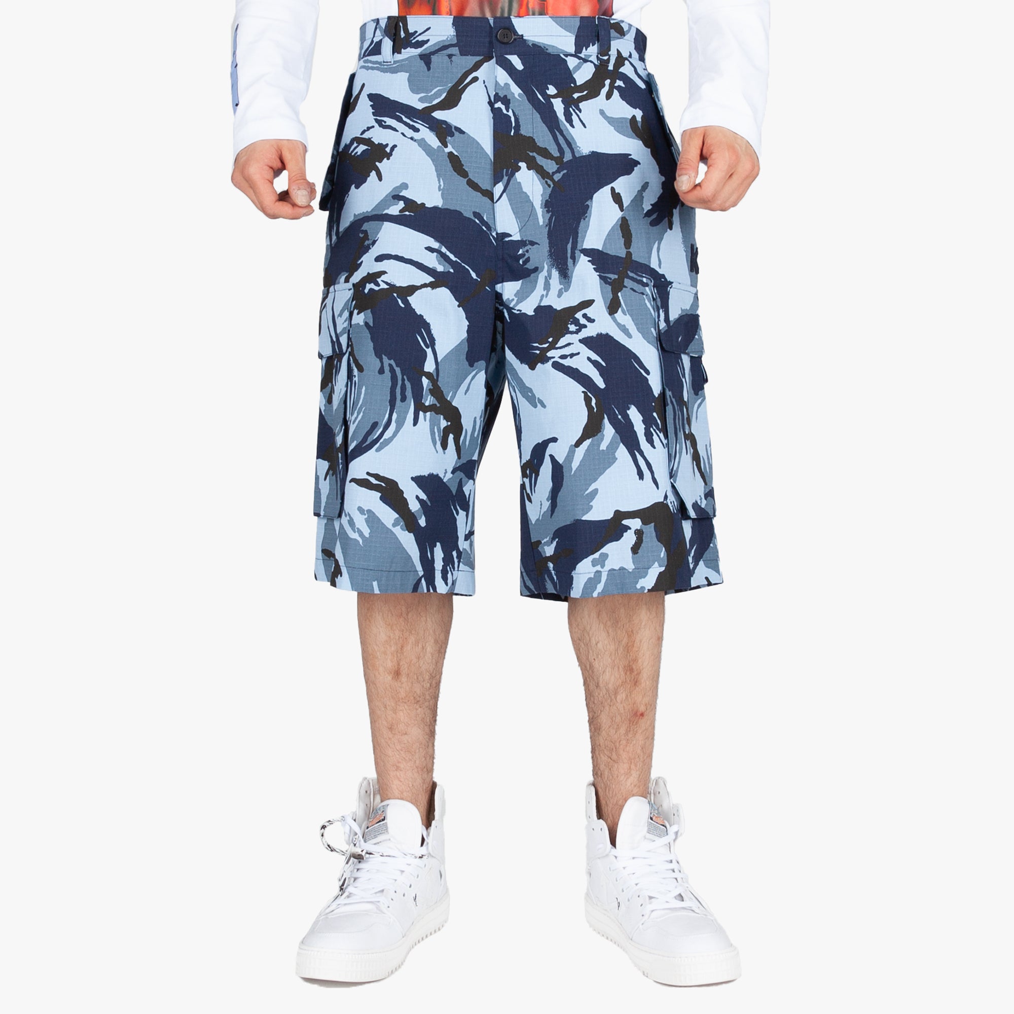 Kenzo Tropic Camouflage Shorts Blue - 1