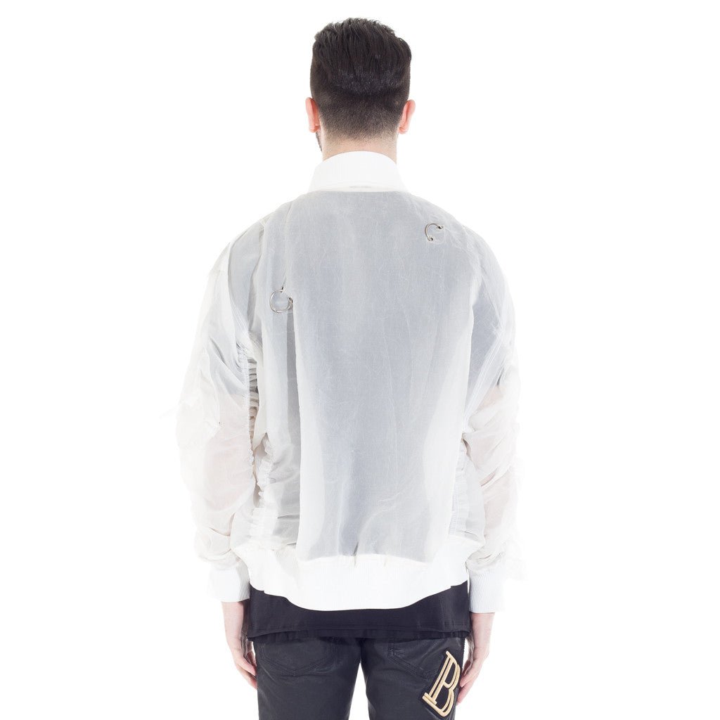 Damir Doma Jon Sheer Bomber Jacket White - 3