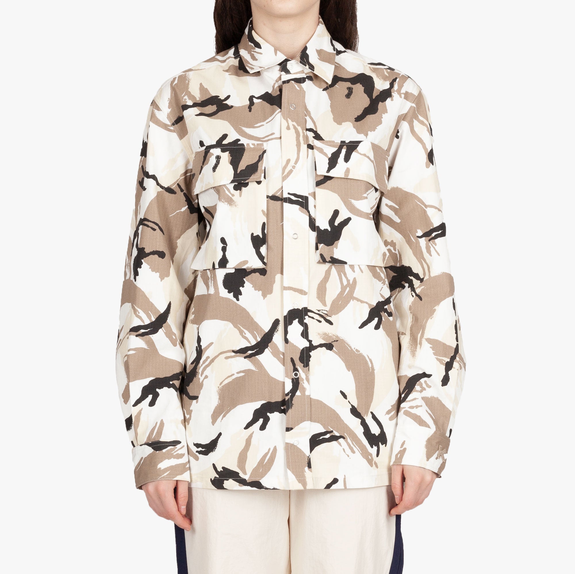 Kenzo Tropic Camouflage Overshirt Off White - 5