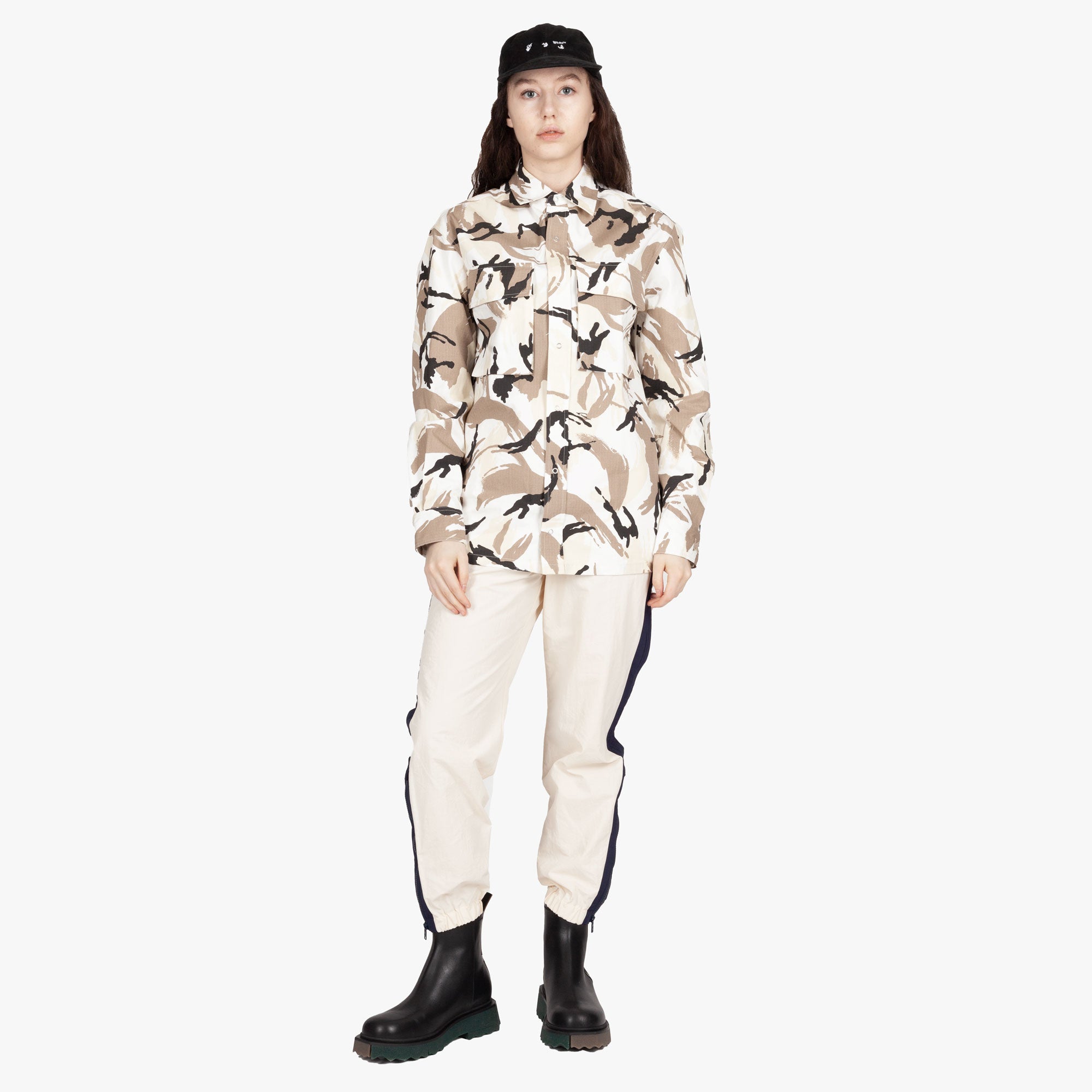 Kenzo Tropic Camouflage Overshirt Off White - 6