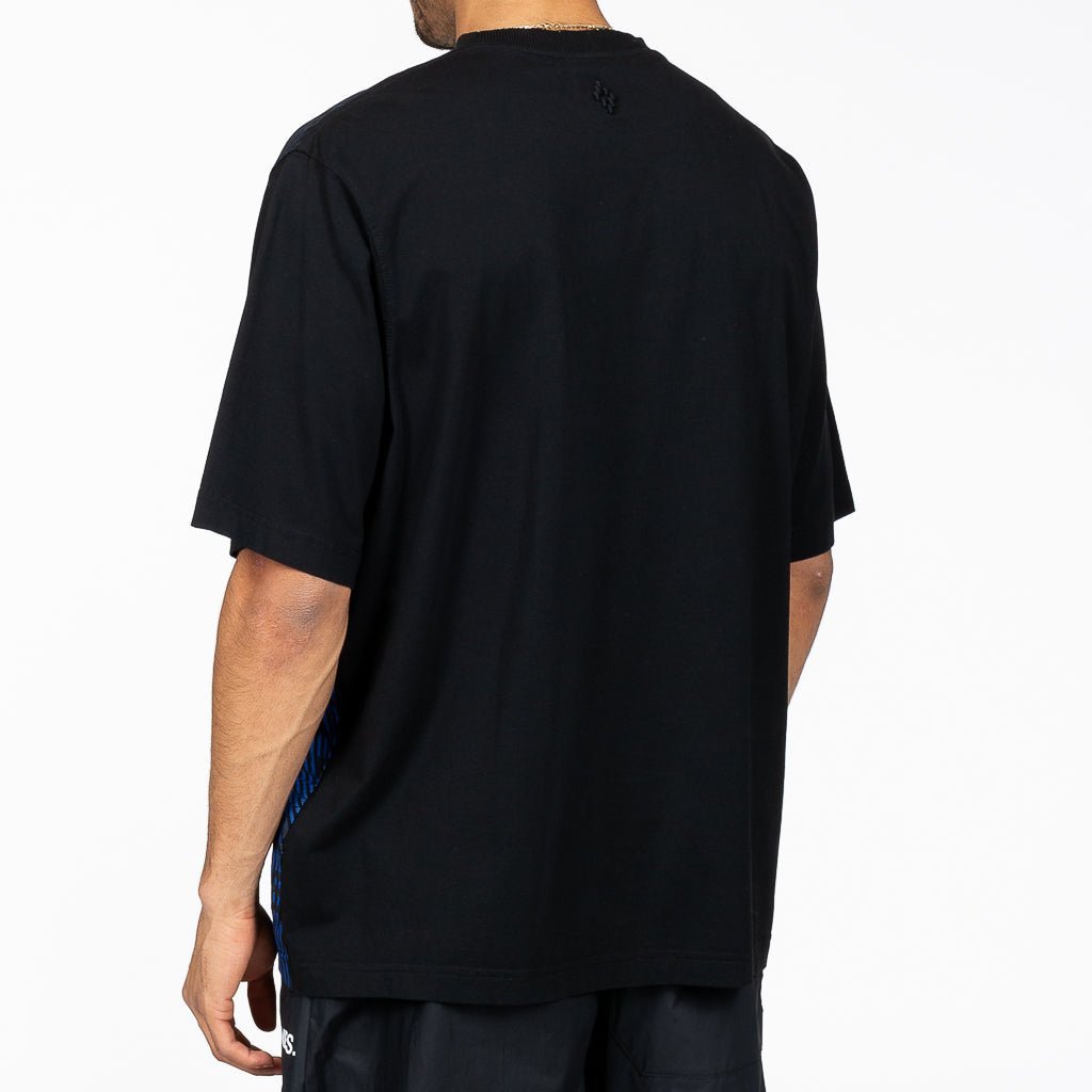 Marcelo Burlon Blue Hand Oversize T-Shirt Black - 3