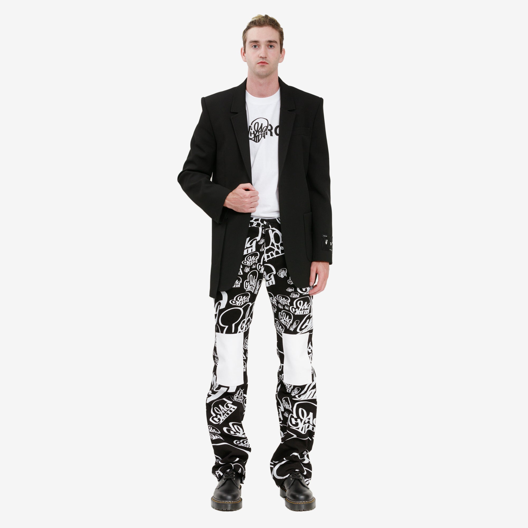 Off - White Excess Pocket Blazer Black - 2