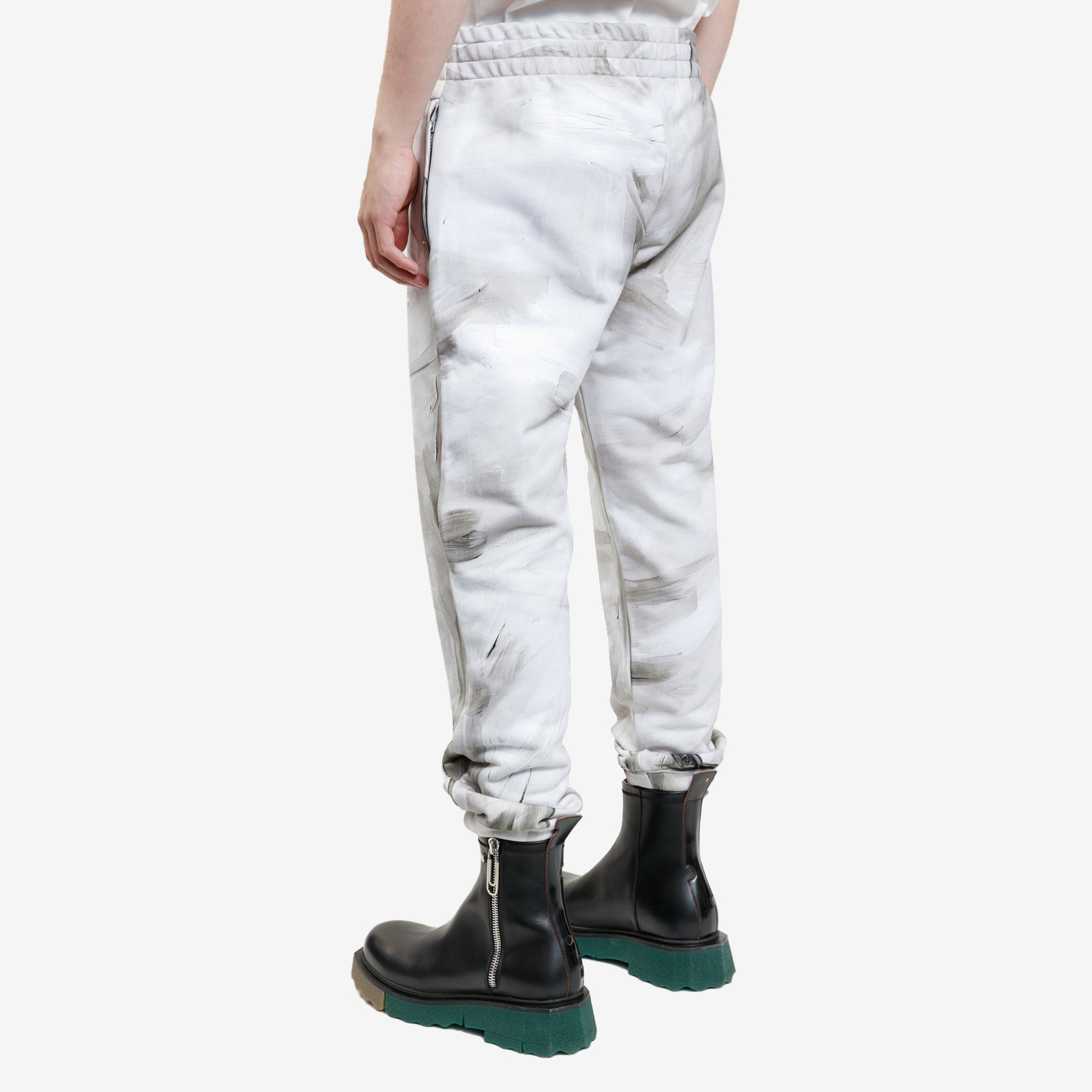 Moschino Paint Brush Sweatpants Grey - 4