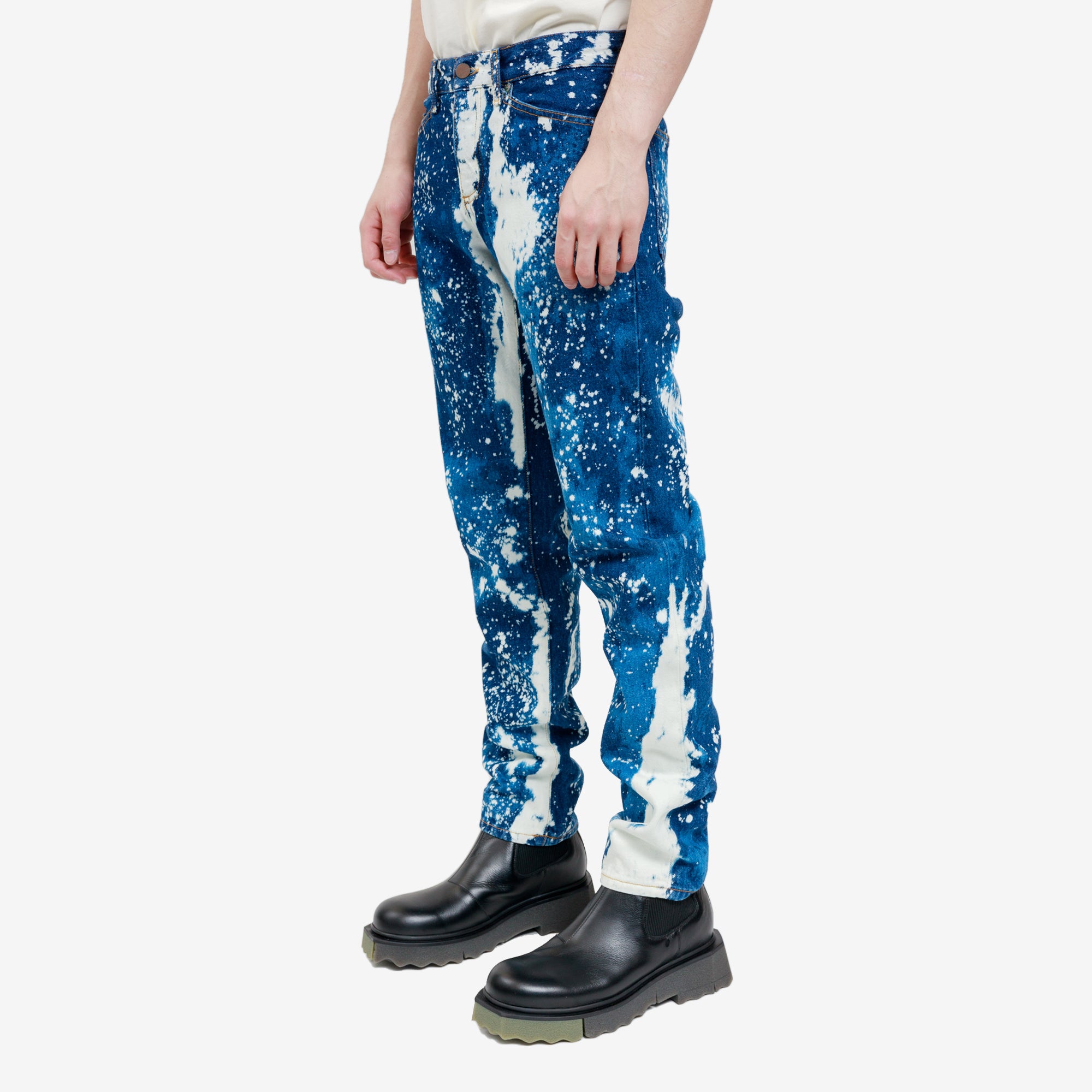 Palm Angels Galaxy Slim Jeans Blue - 3
