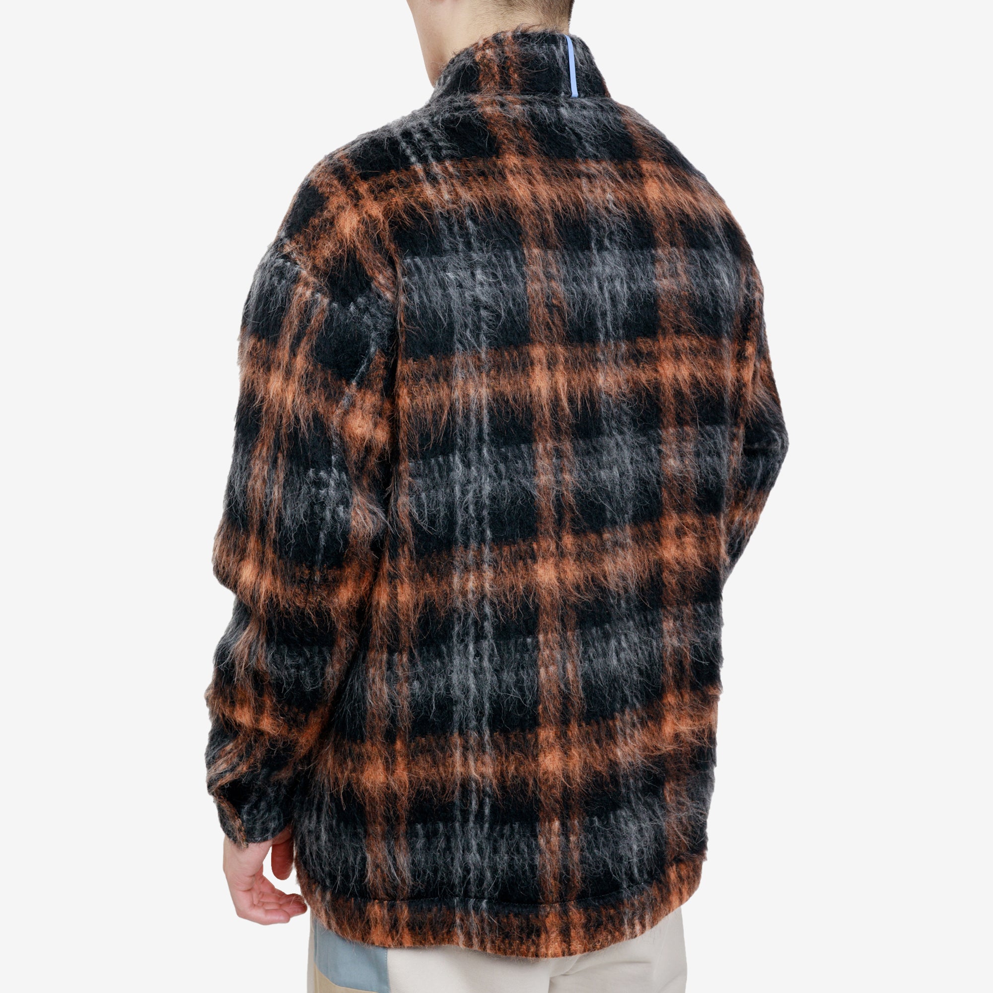 Alexander McQueen McQ Wool Check Overshirt Red - 4