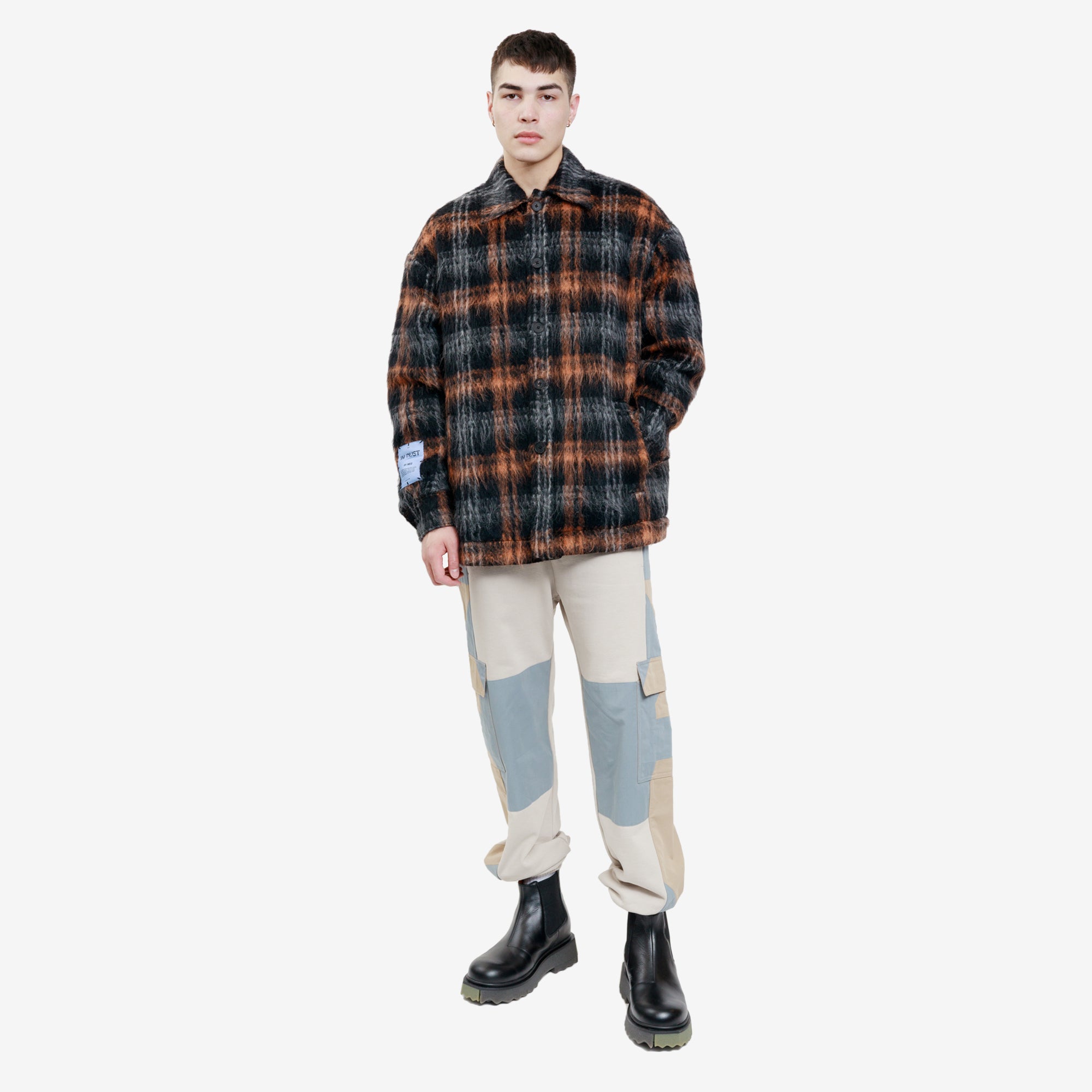 Alexander McQueen McQ Wool Check Overshirt