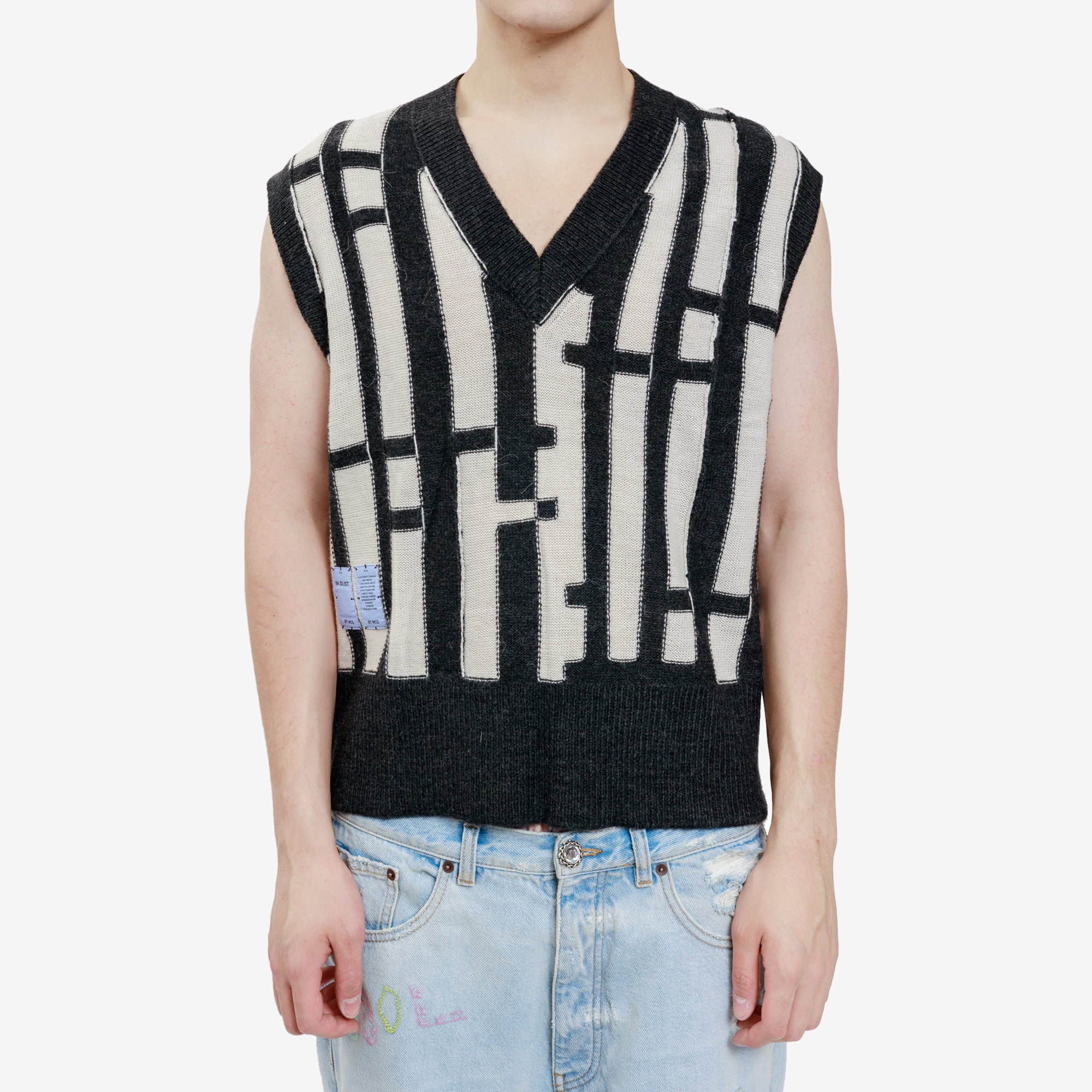 Alexander McQueen McQ Distorted Relaxed Tank Black - 1