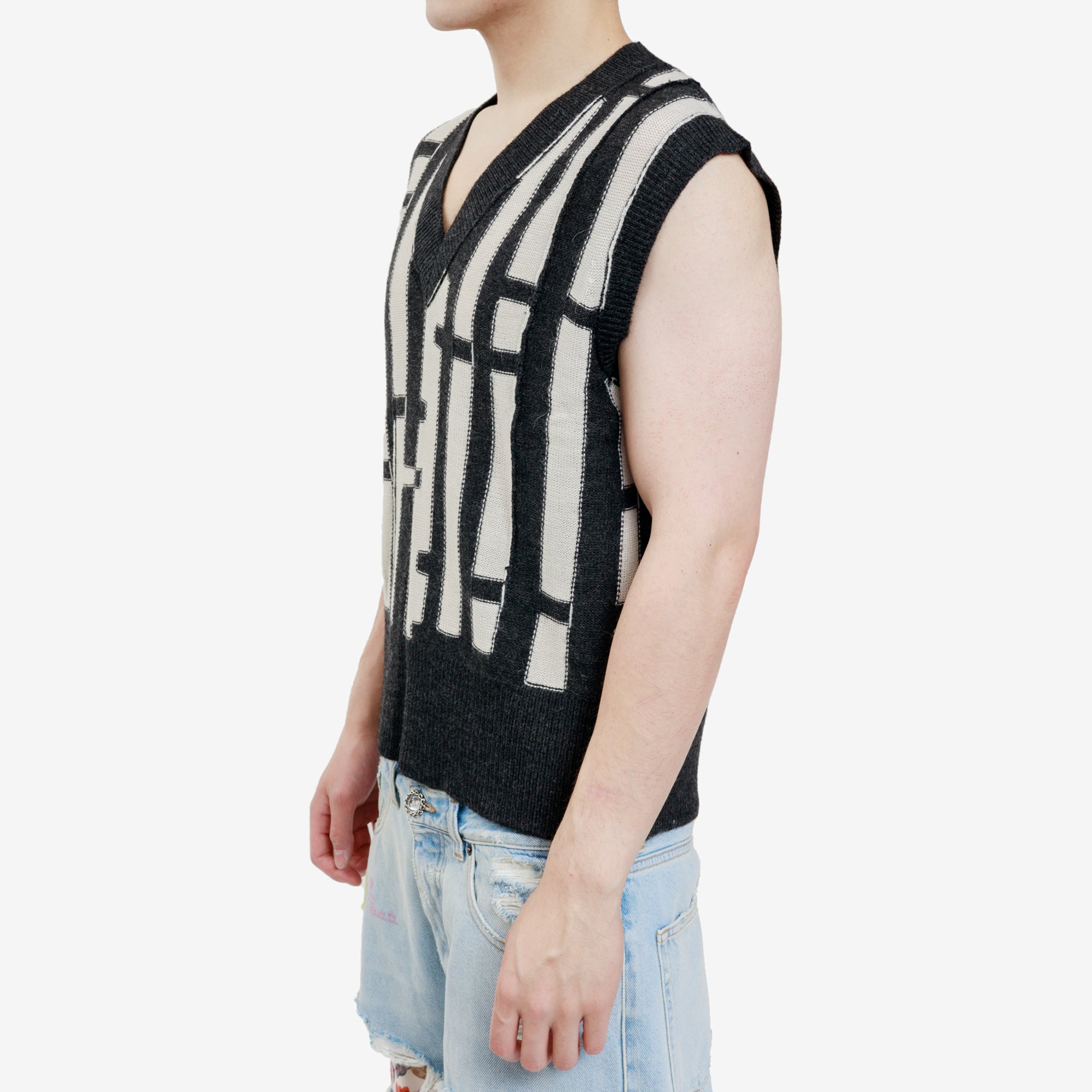 Alexander McQueen McQ Distorted Relaxed Tank Black - 3