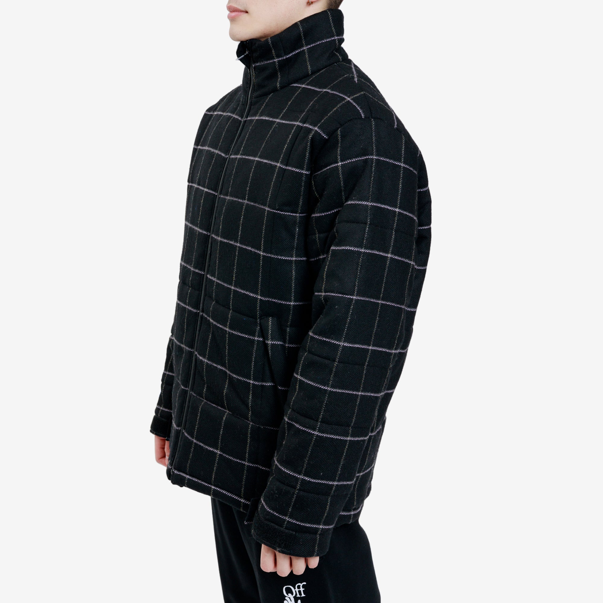 Alexander McQueen McQ Vortex Check Puffer Black - 3