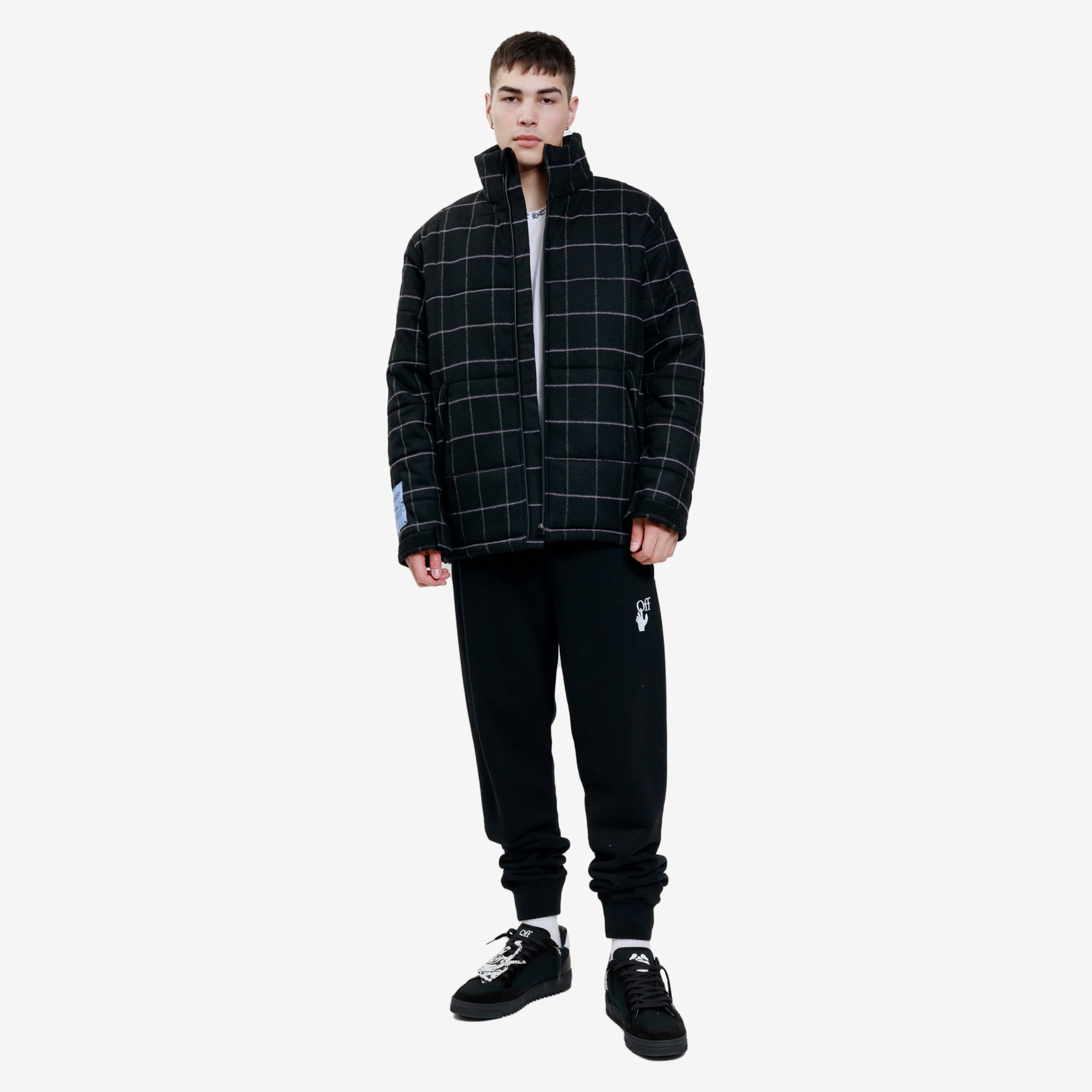Alexander McQueen McQ Vortex Check Puffer Black - 2