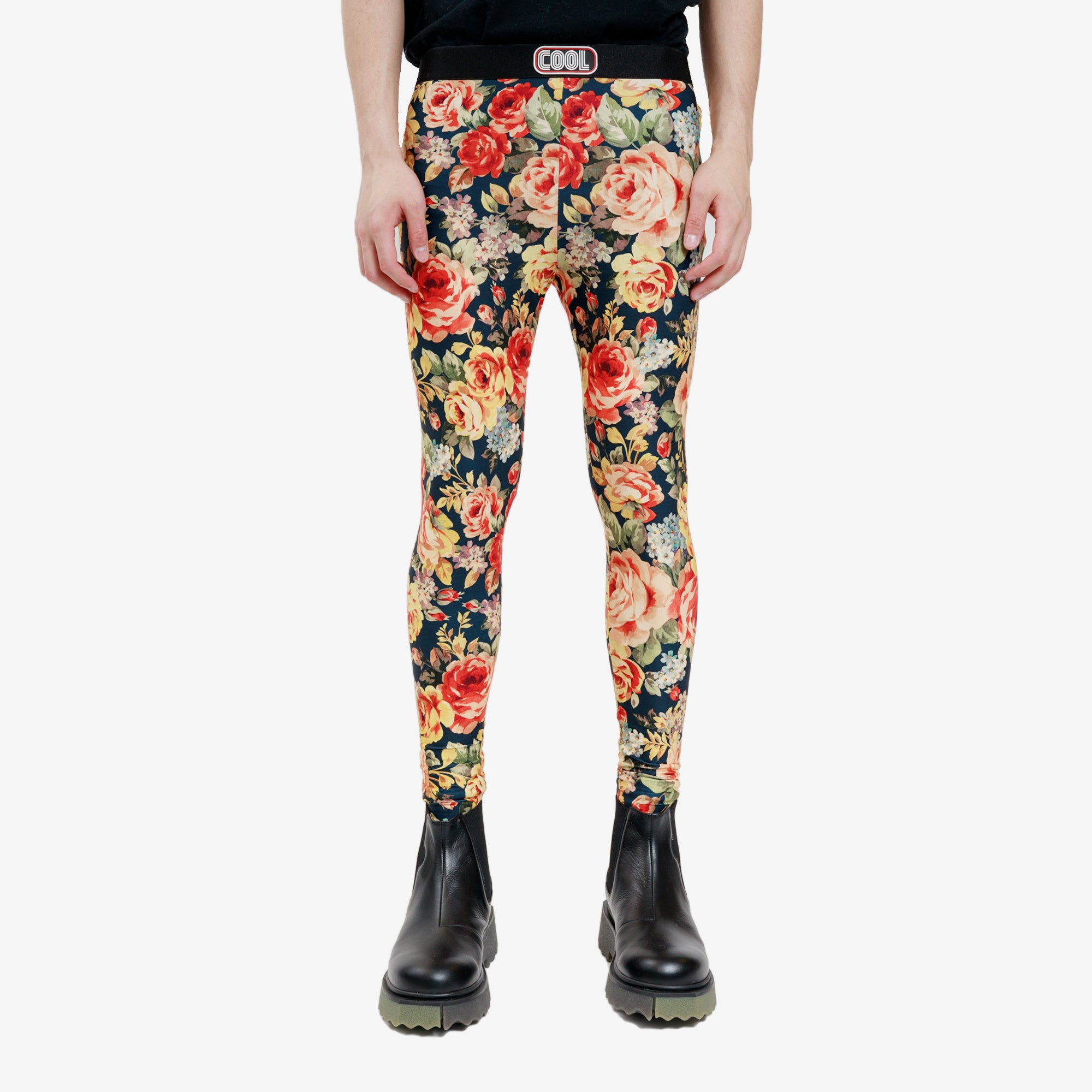 COOL T.M Vintage Flower Leggins Orange - 1