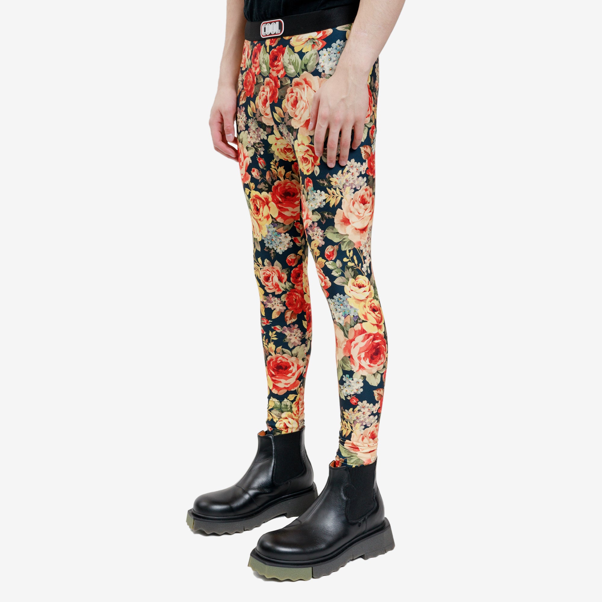 COOL T.M Vintage Flower Leggins Orange - 3