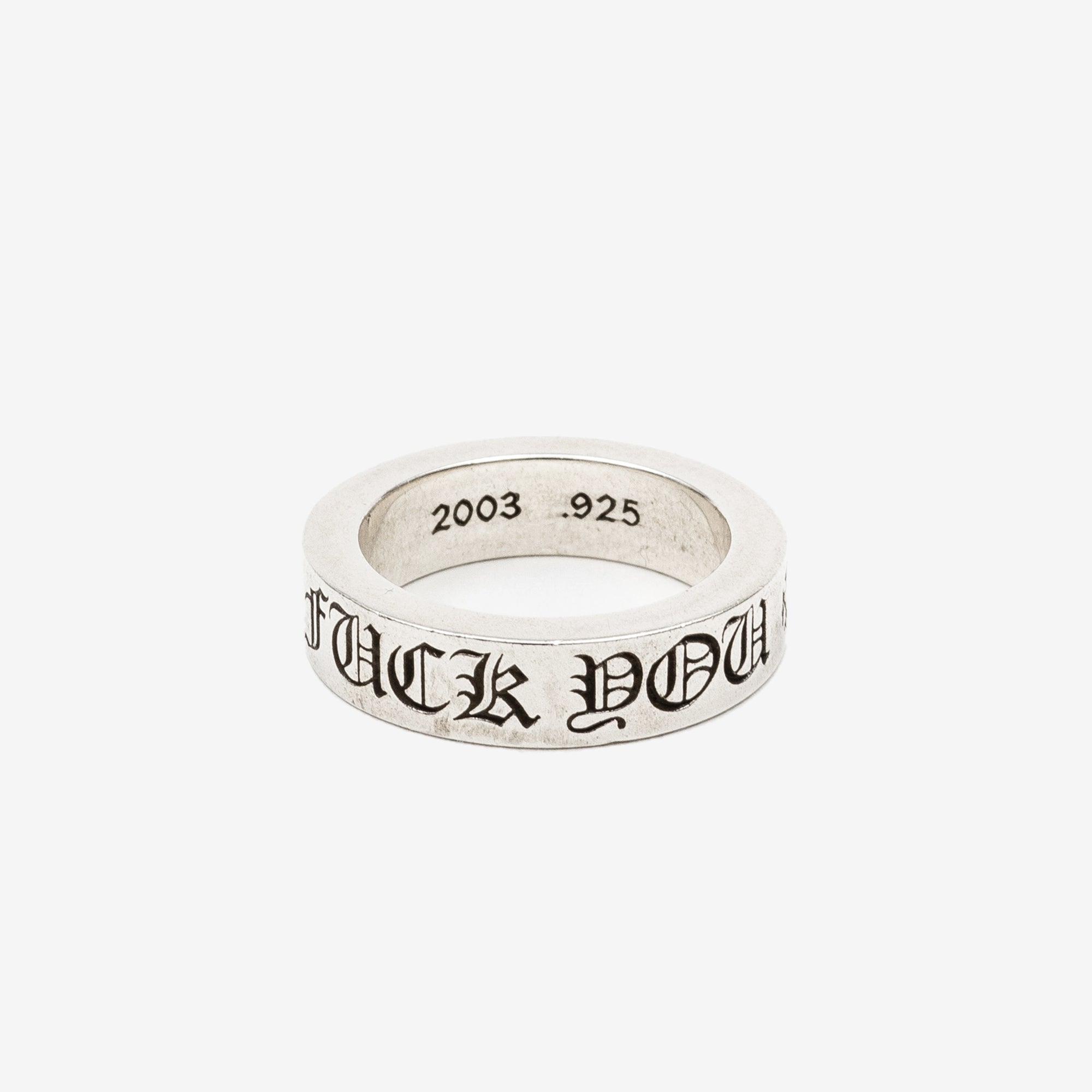 Buy Gothic Silver Chrome Fuck You / Forever Ring Online in India - Etsy