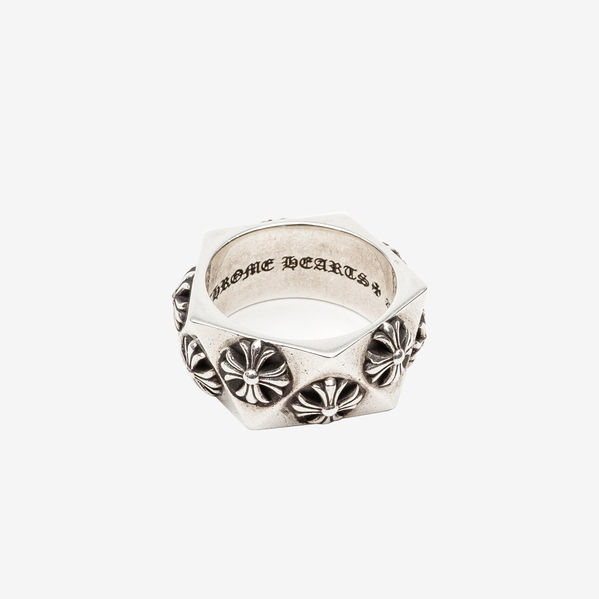 Chrome Hearts Pentagon CH Plus Ring Silver - 3