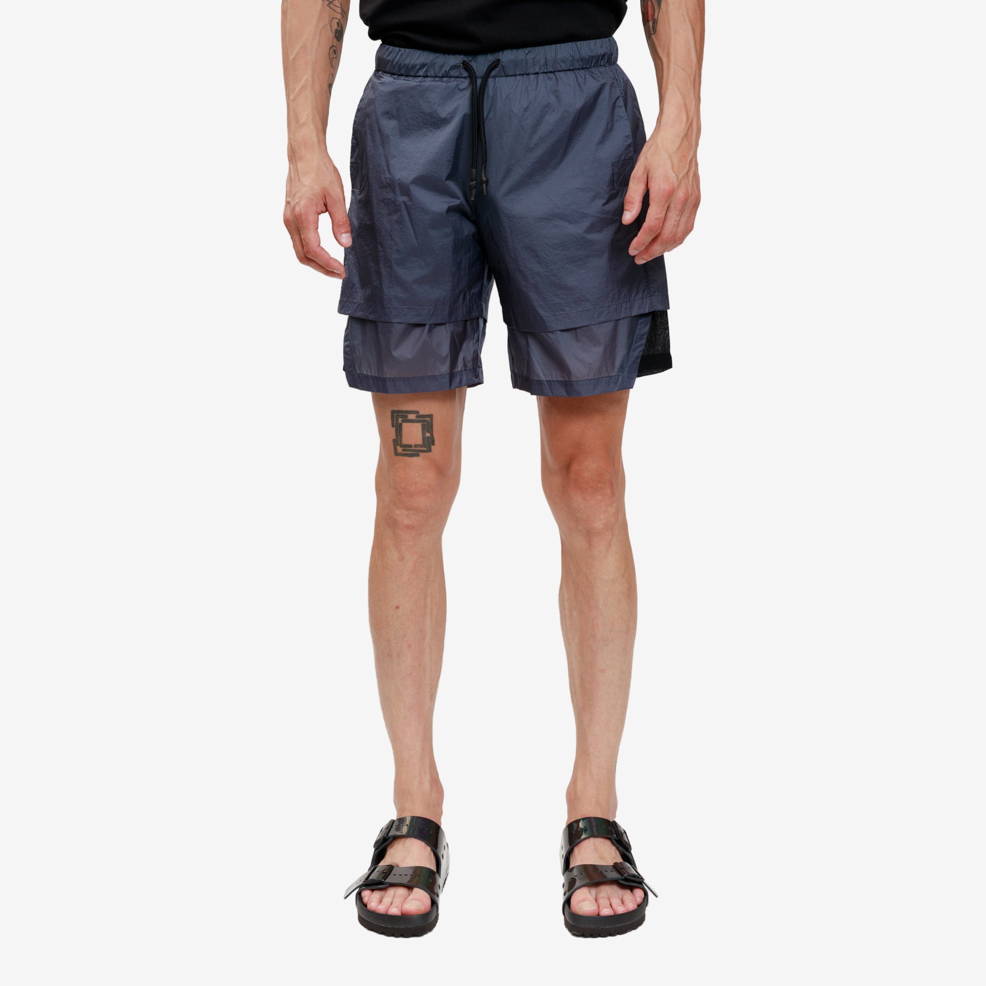 Alexander McQueen McQ Breathe Layered Shorts Downpour - 1