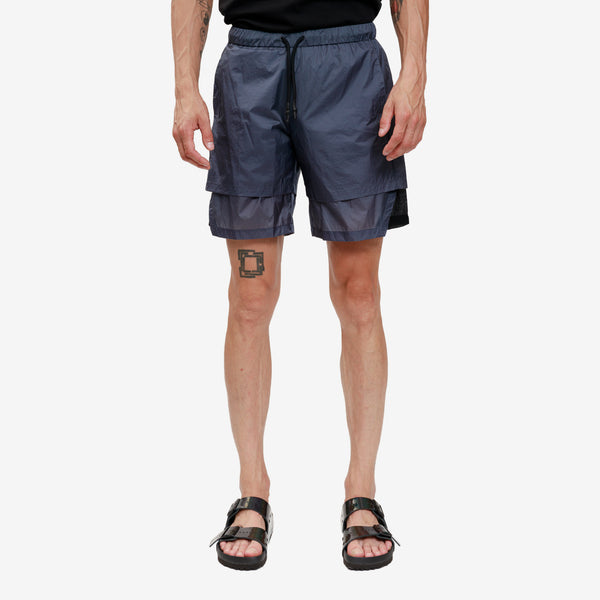 Alexander McQueen McQ - Breathe Layered Shorts in Downpour