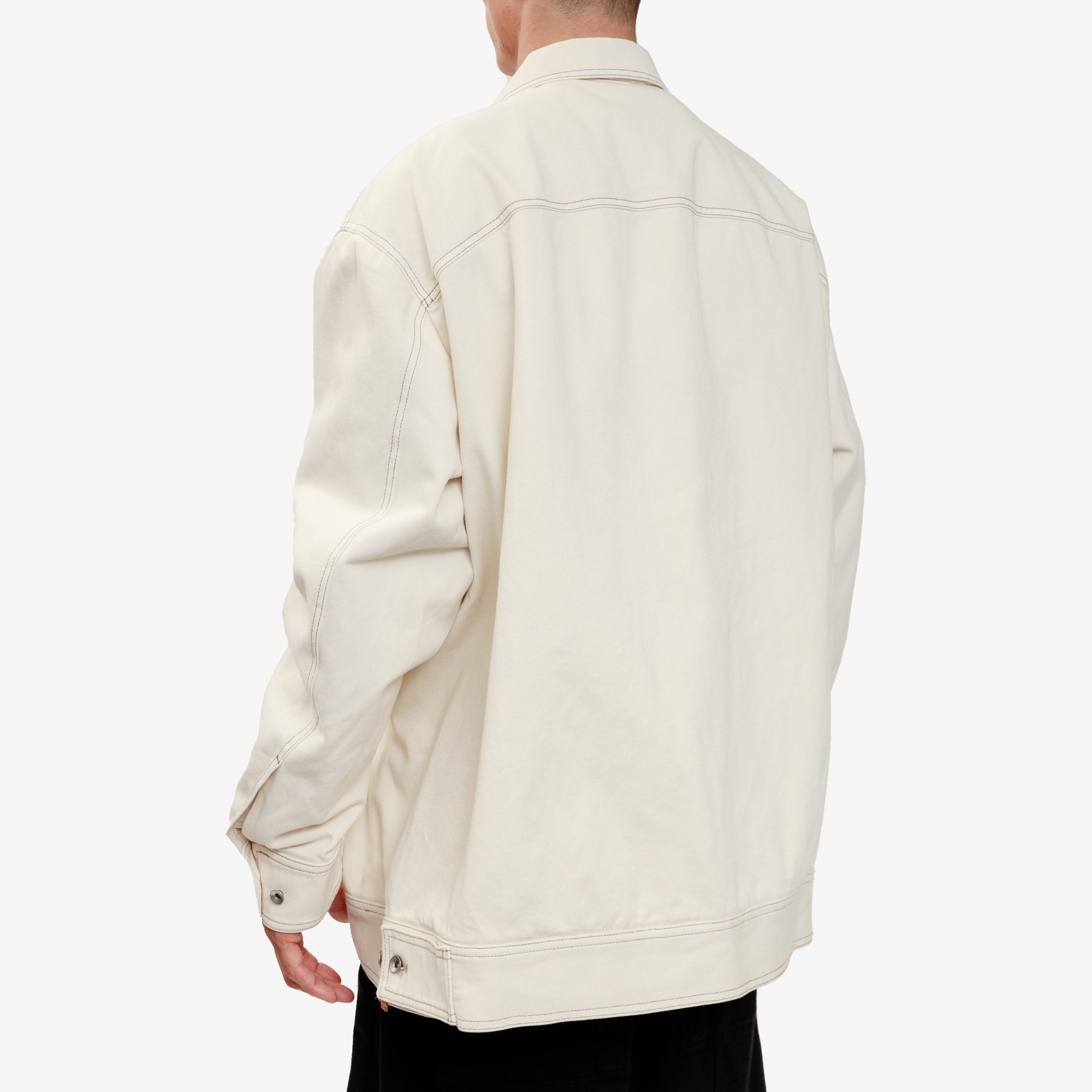 Rick Owens DRKSHDW Gethsemane Jumbo Worker Jacket Natural - 4