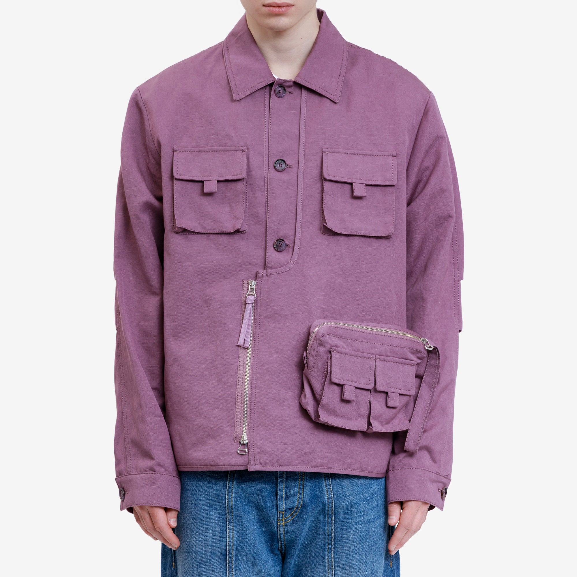 Kenzo Multipockets Jacket Black Currant - 1